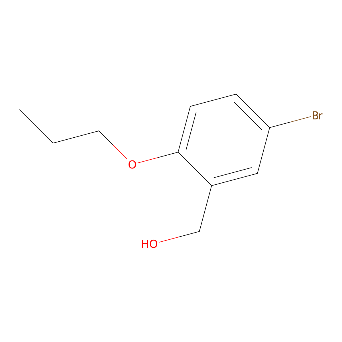 (5-Bromo-2-propoxyphenyl)methanol molecular structure, CAS 693823-10-8