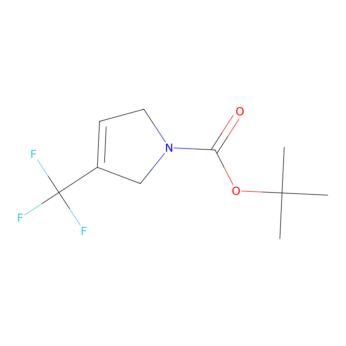tert-butyl 3-(Trifluoromethyl)-2,5-dihydro-1H-pyrrole-1-carboxylate molecular structure, CAS 693826-97-0