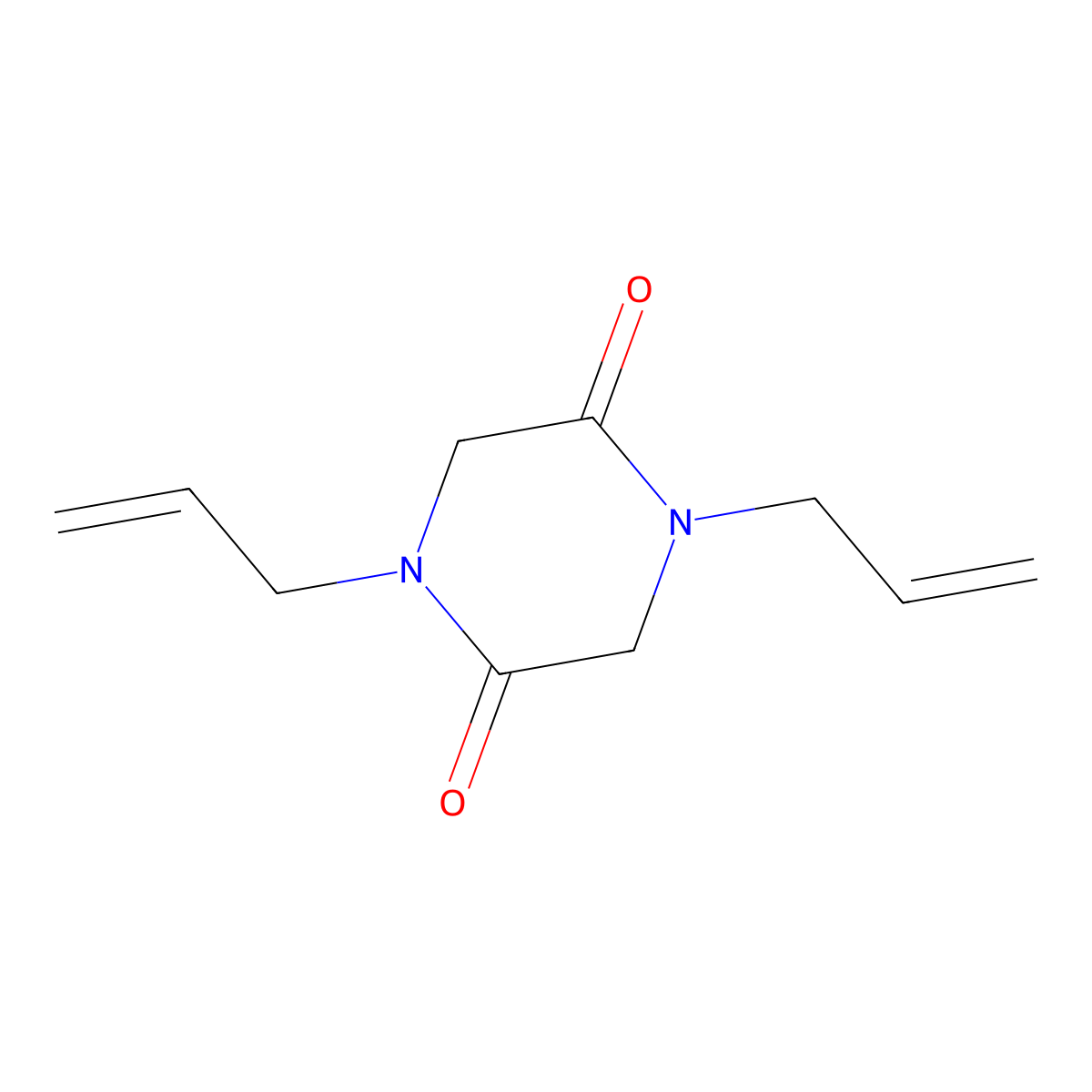 1,4-Diallylpiperazine-2,5-dione molecular structure, CAS 693827-86-0