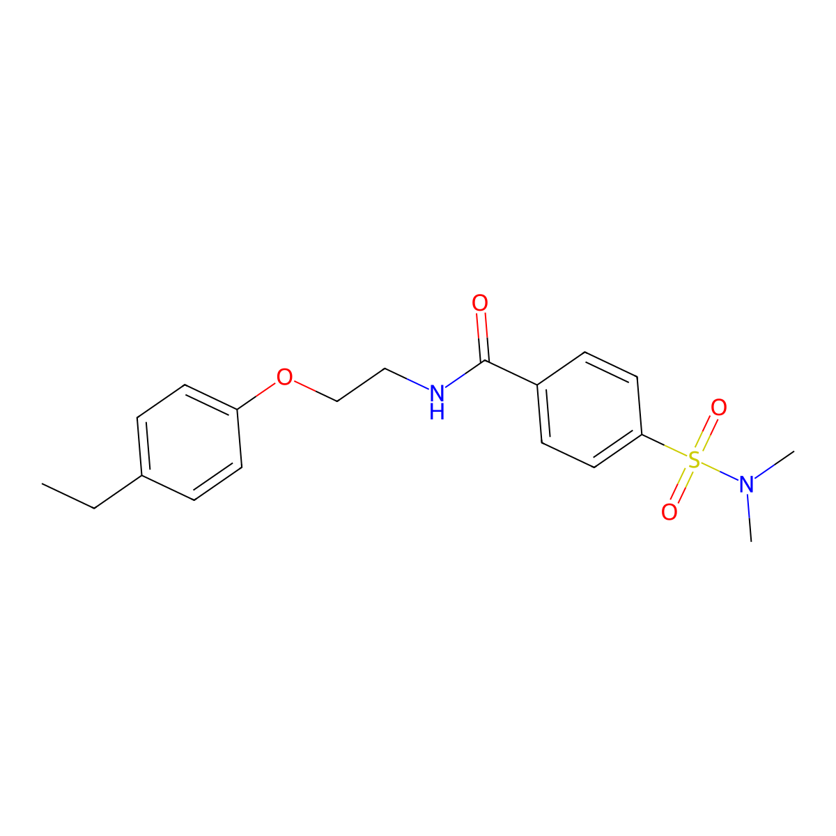 4-(dimethylsulfamoyl)-N-[2-(4-ethylphenoxy)ethyl]benzamide molecular structure, CAS 693829-22-0