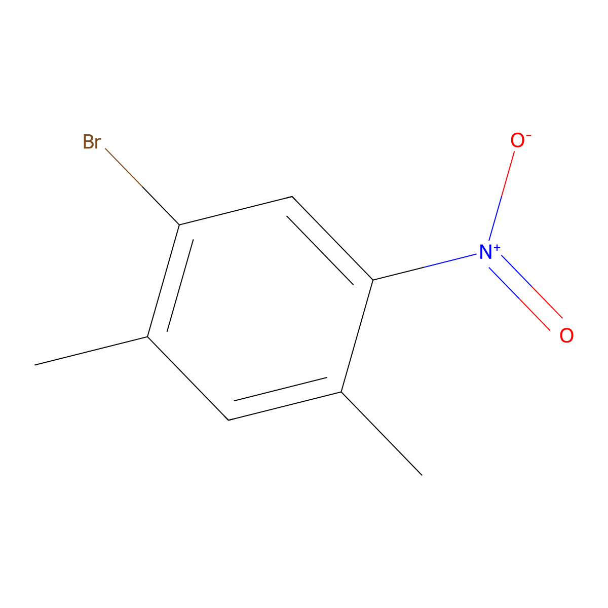 1-Bromo-2,4-dimethyl-5-nitrobenzene molecular structure, CAS 69383-59-1