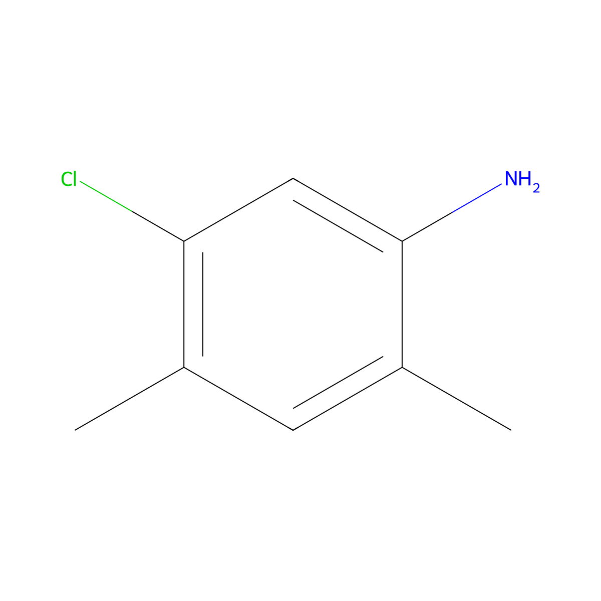 5-Chloro-2,4-dimethylbenzenamine molecular structure, CAS 69383-61-5