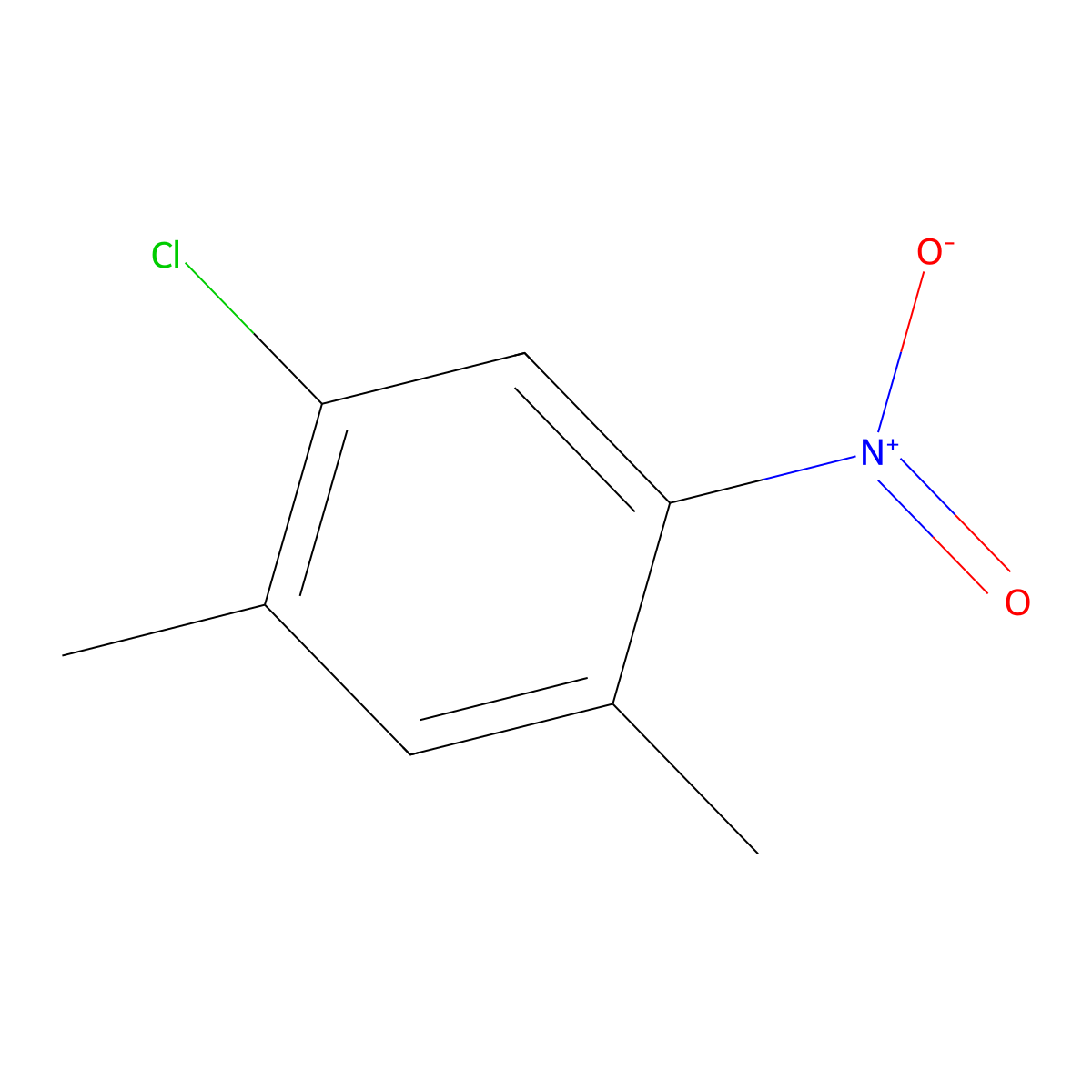 1-Chloro-2,4-dimethyl-5-nitrobenzene molecular structure, CAS 69383-68-2