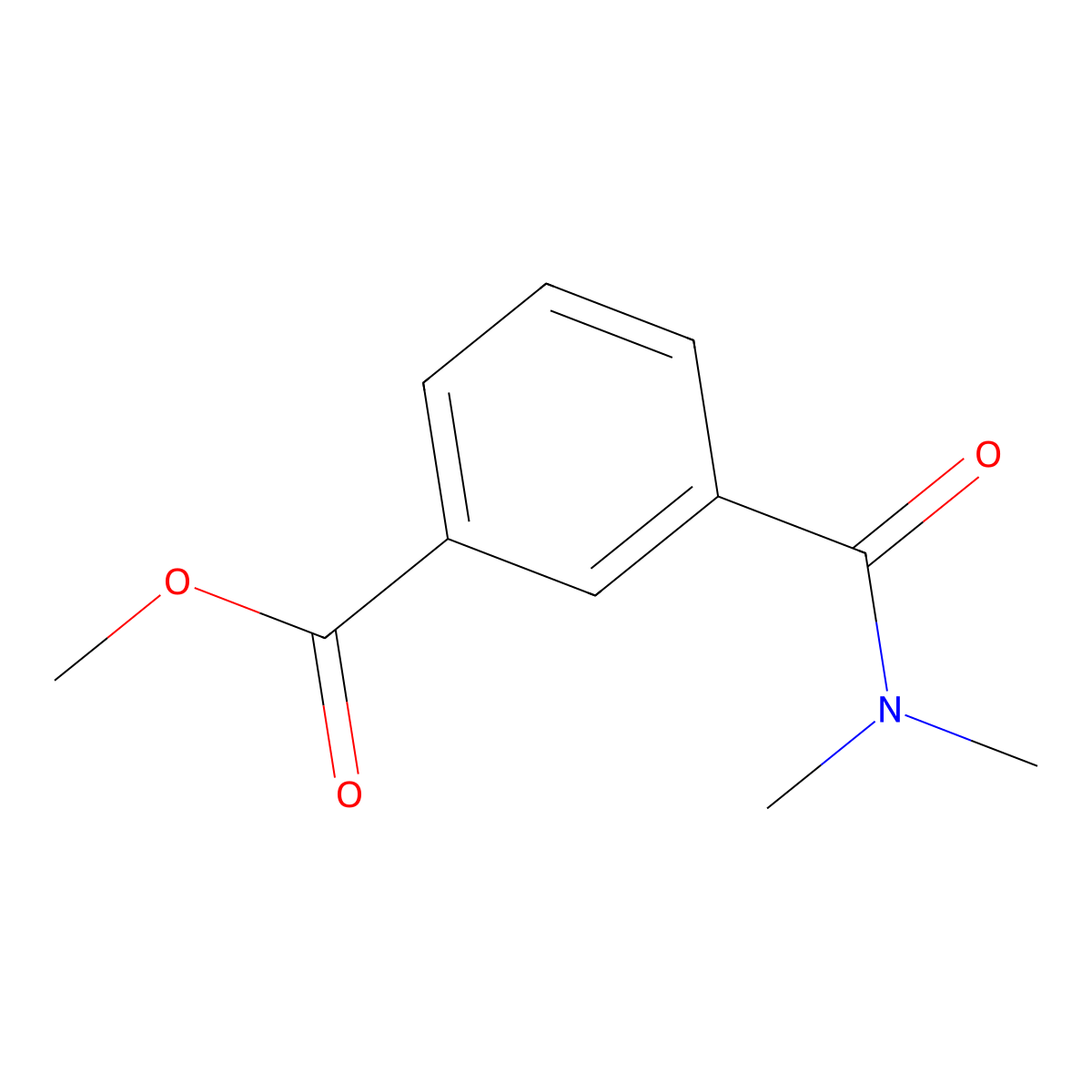 Methyl 3-(dimethylcarbamoyl)benzoate molecular structure, CAS 69383-71-7