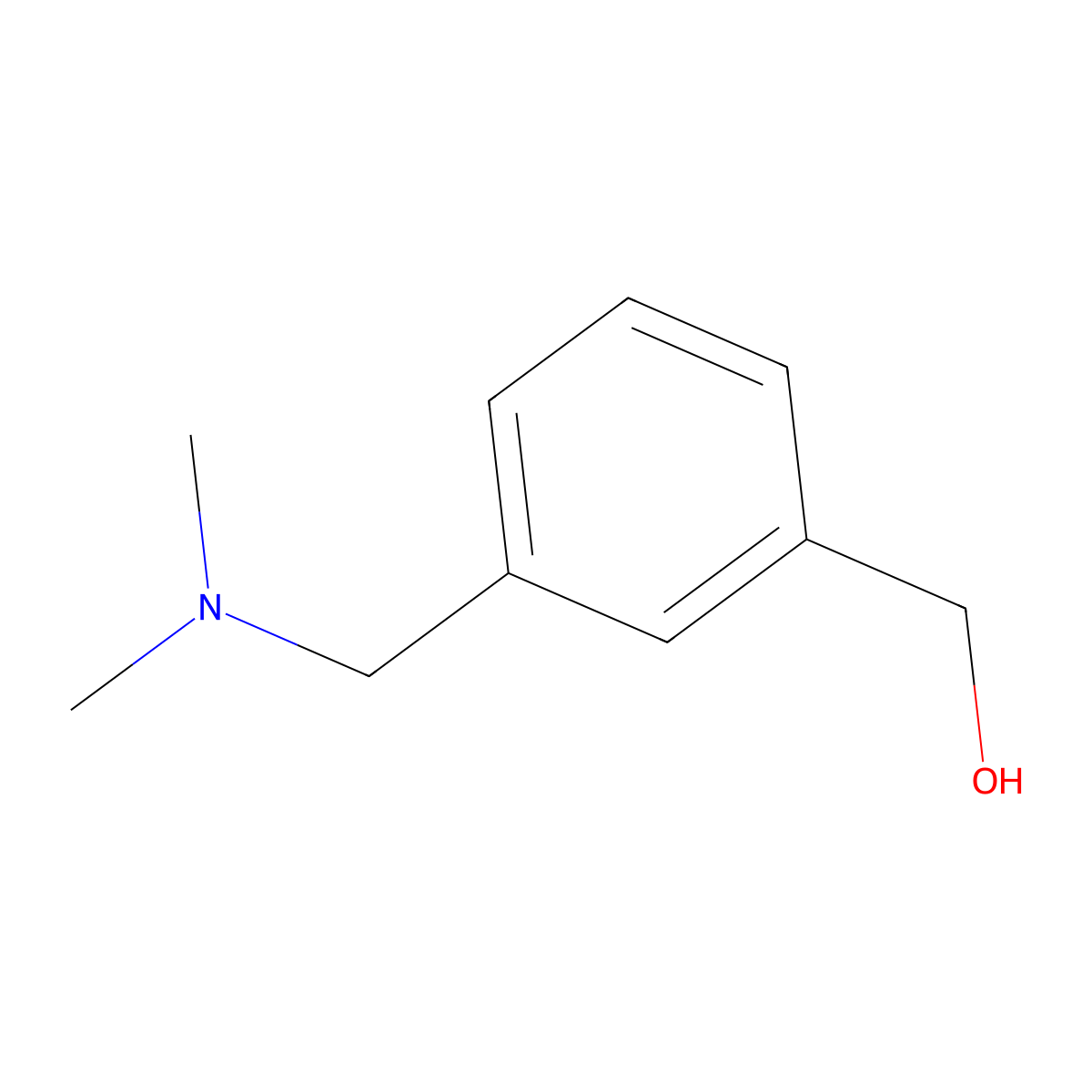 (3-((Dimethylamino)methyl)phenyl)methanol molecular structure, CAS 69383-72-8