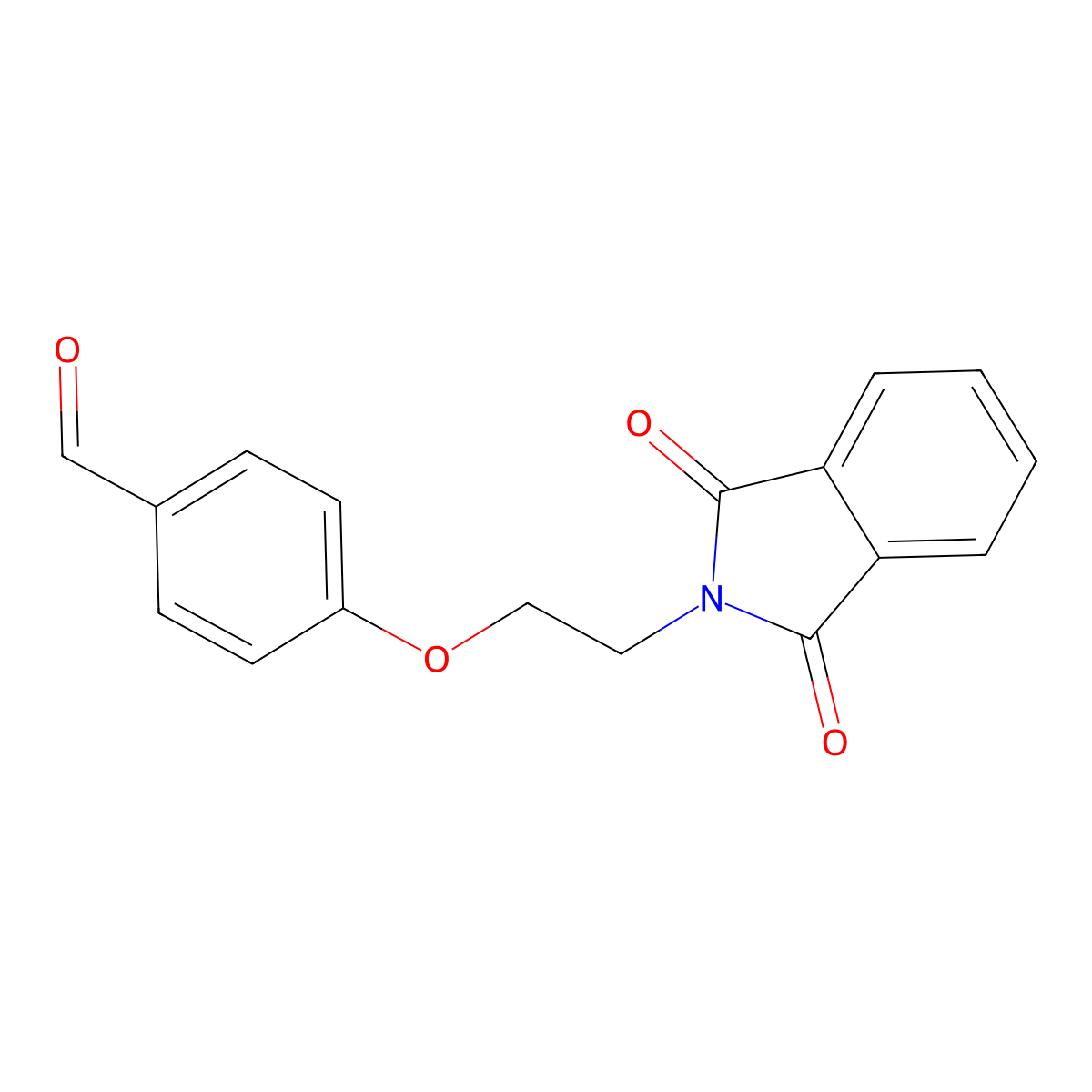 4-(2-(1,3-Dioxoisoindolin-2-yl)ethoxy)benzaldehyde molecular structure, CAS 69383-93-3