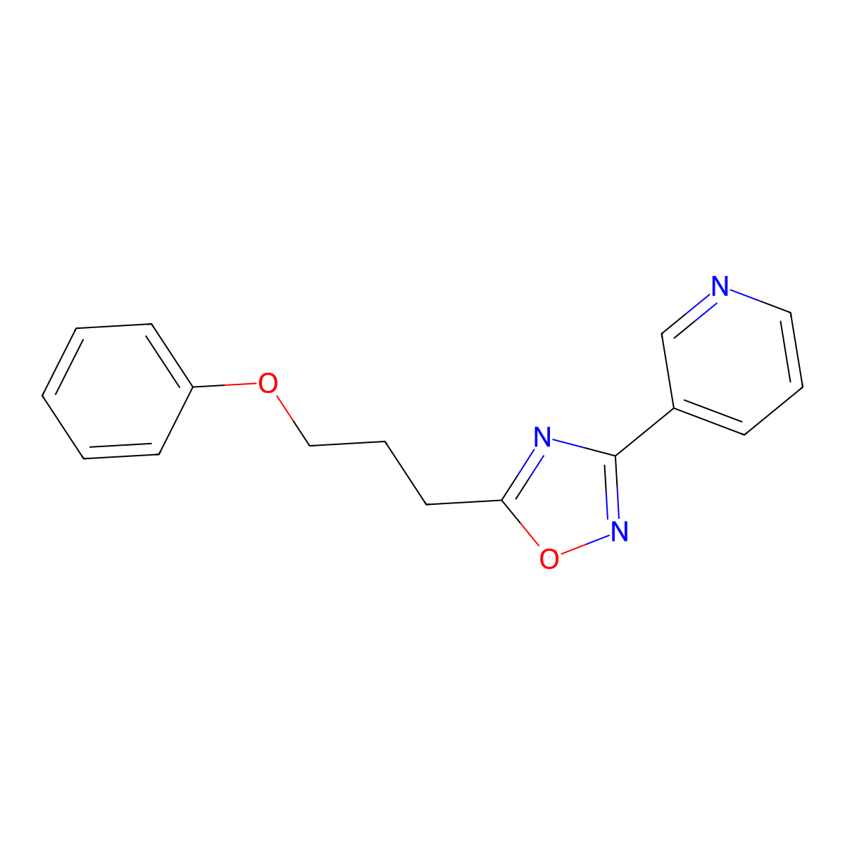 5-(3-Phenoxypropyl)-3-(3-pyridinyl)-1,2,4-oxadiazole molecular structure, CAS 693831-57-1
