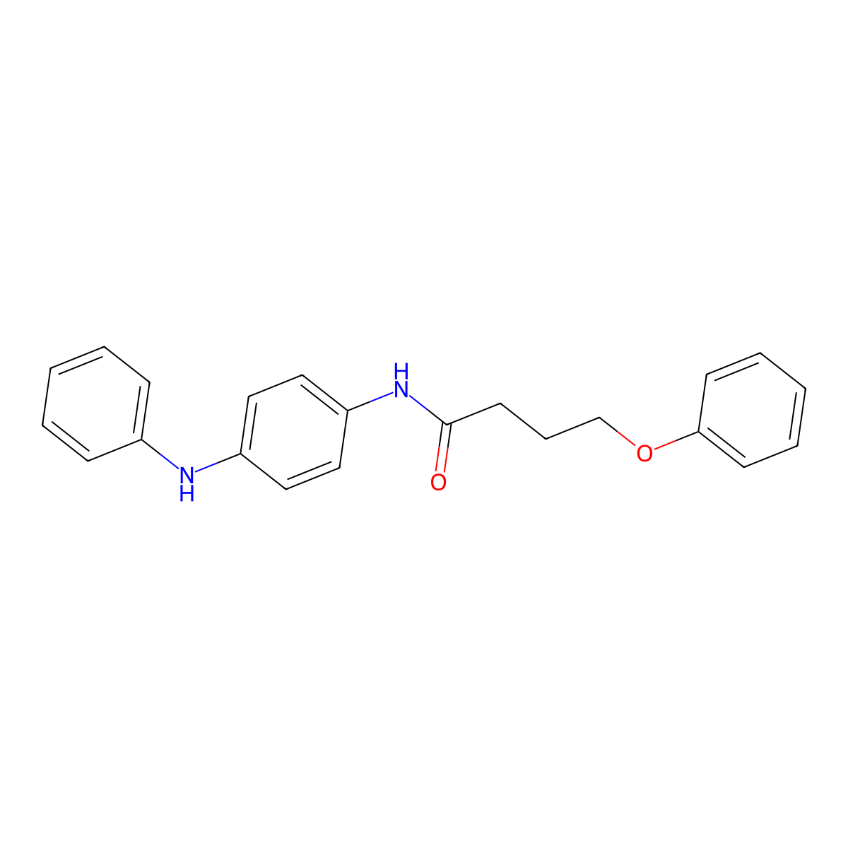 N-(4-anilinophenyl)-4-phenoxybutanamide molecular structure, CAS 693832-07-4