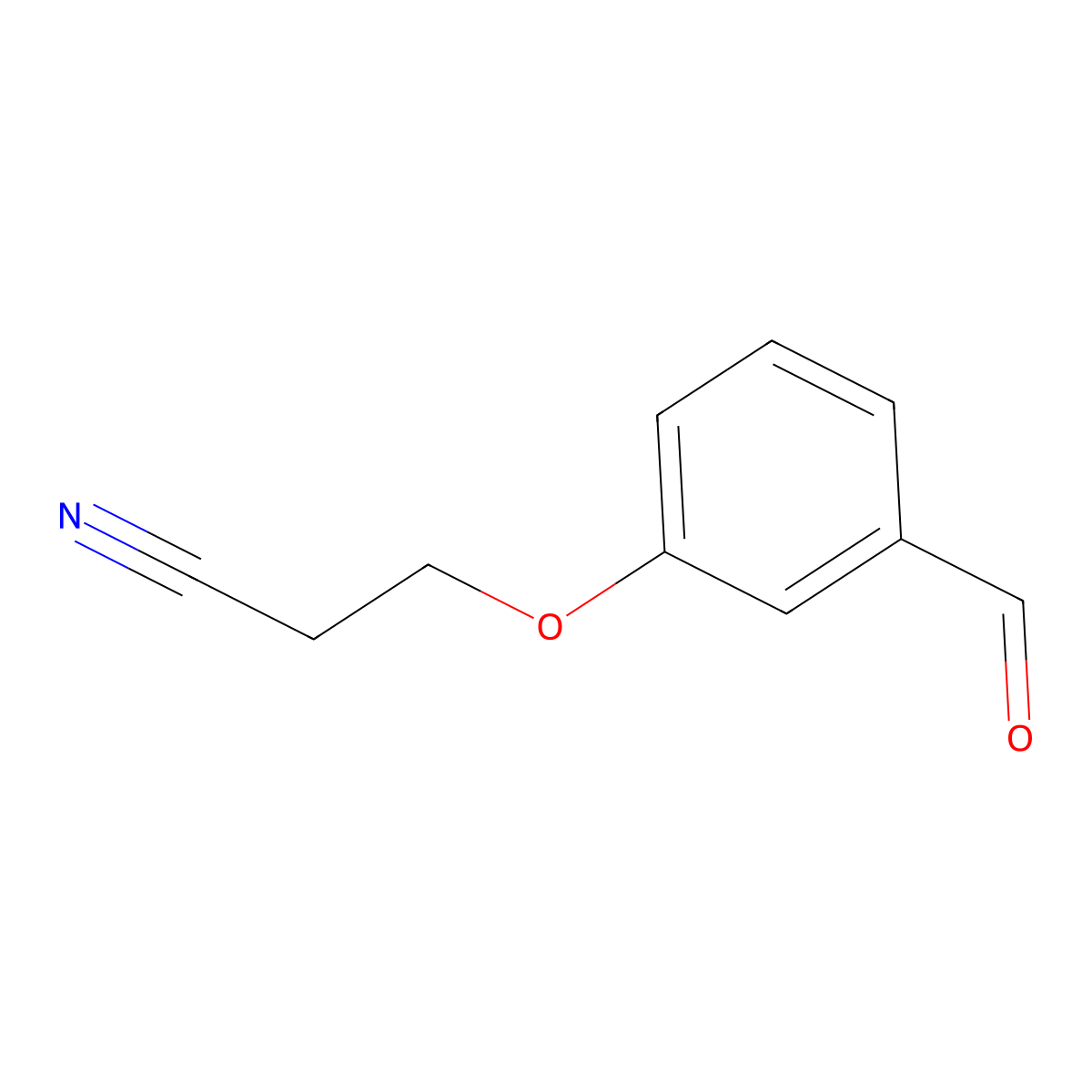 3-(3-Formylphenoxy)propanenitrile molecular structure, CAS 69384-01-6