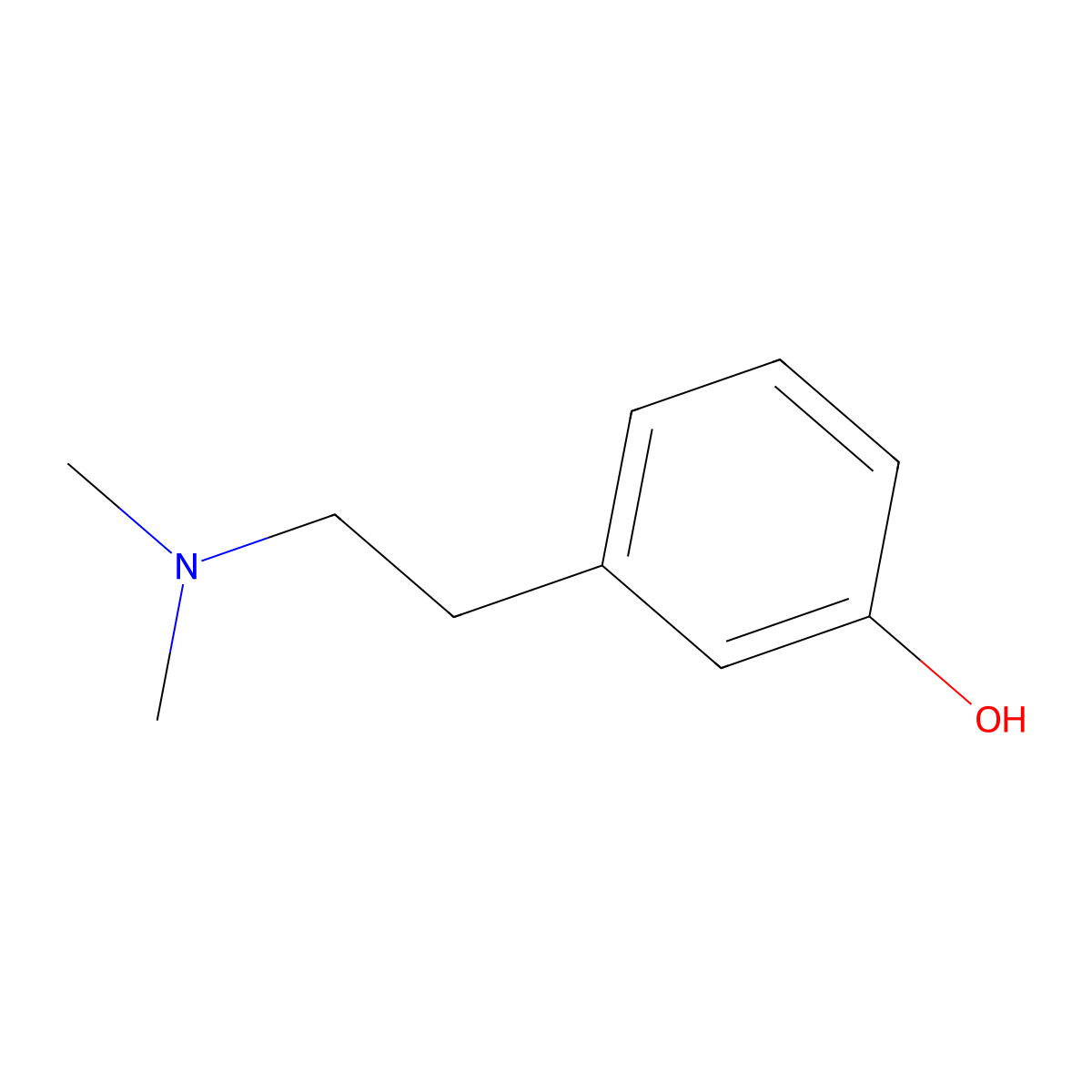 3-[2-(Dimethylamino)ethyl]phenol molecular structure, CAS 69384-63-0