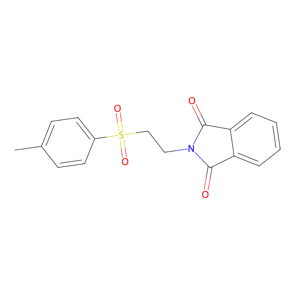 2-[2-(4-methylbenzenesulfonyl)ethyl]-2,3-dihydro-1H-isoindole-1,3-dione molecular structure, CAS 69384-65-2