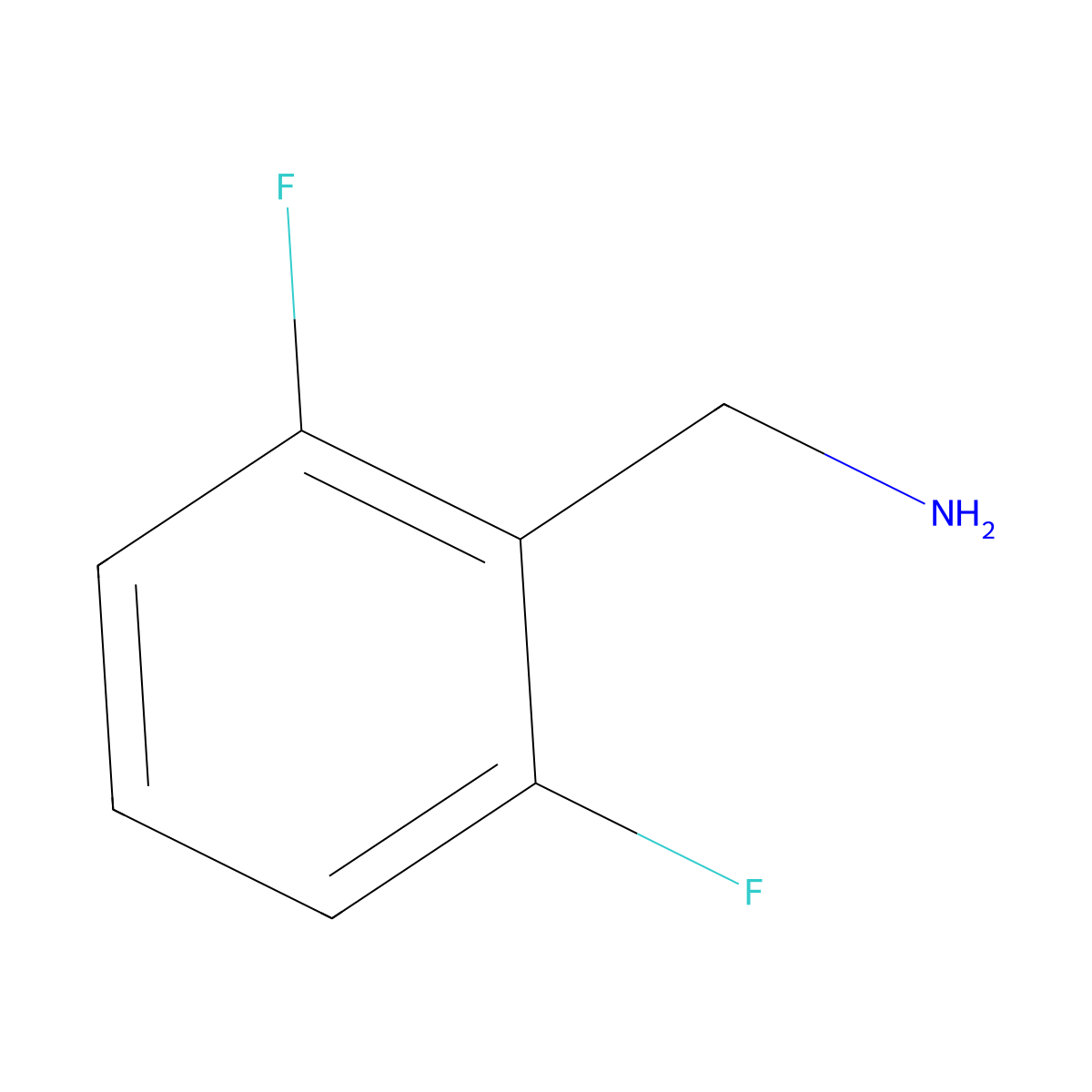 2,6-Difluorobenzylamine molecular structure, CAS 69385-30-4