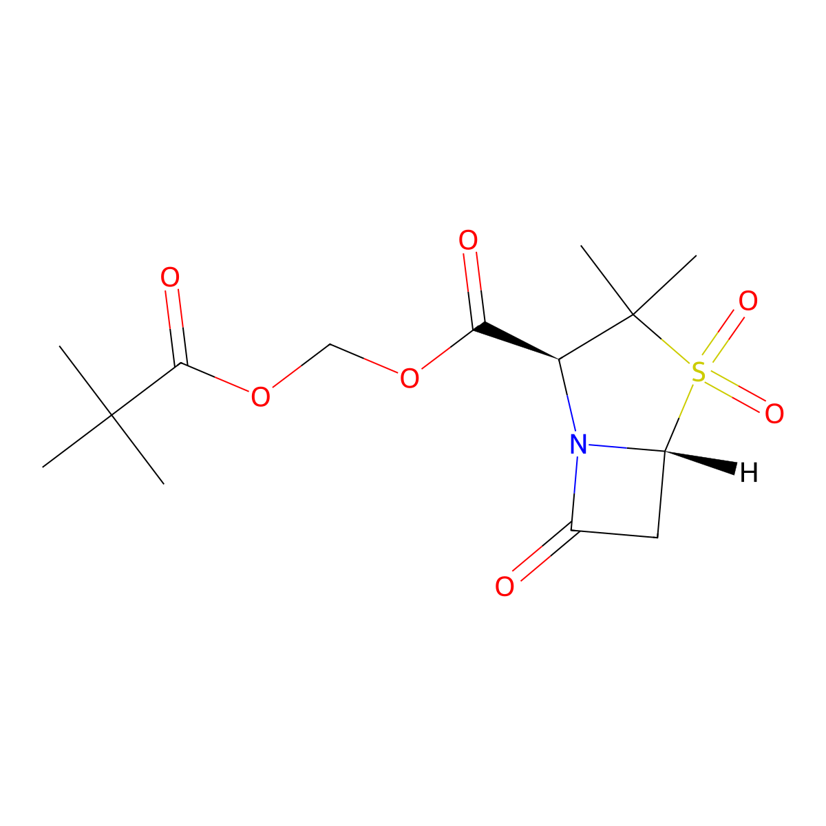 Sulbactam Pivoxil molecular structure, CAS 69388-79-0