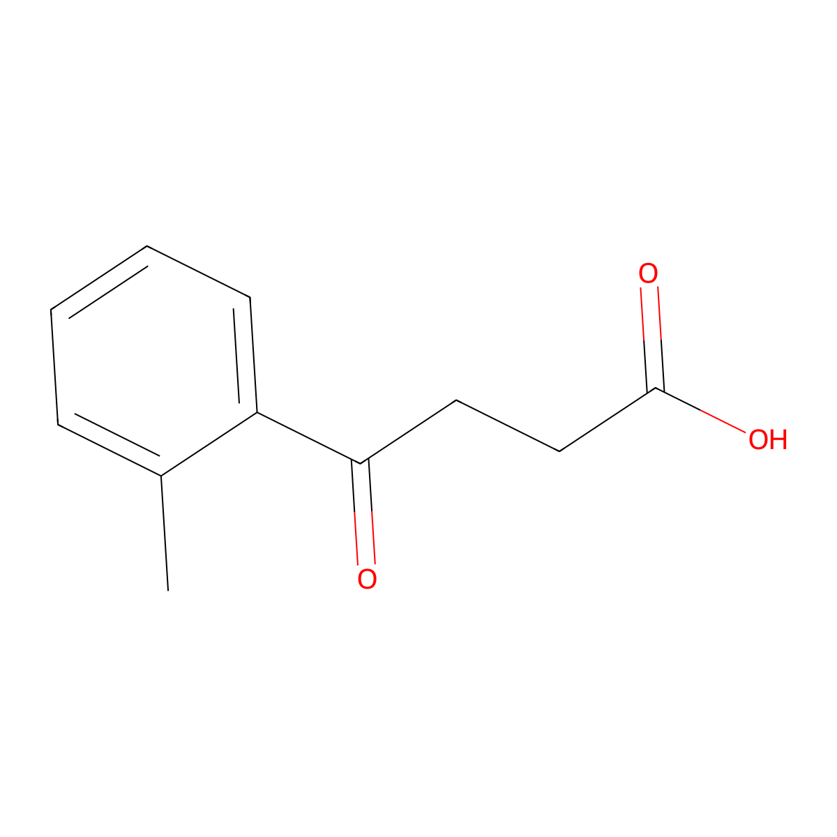 4-(2-Methylphenyl)-4-oxobutanoic acid molecular structure, CAS 6939-36-2