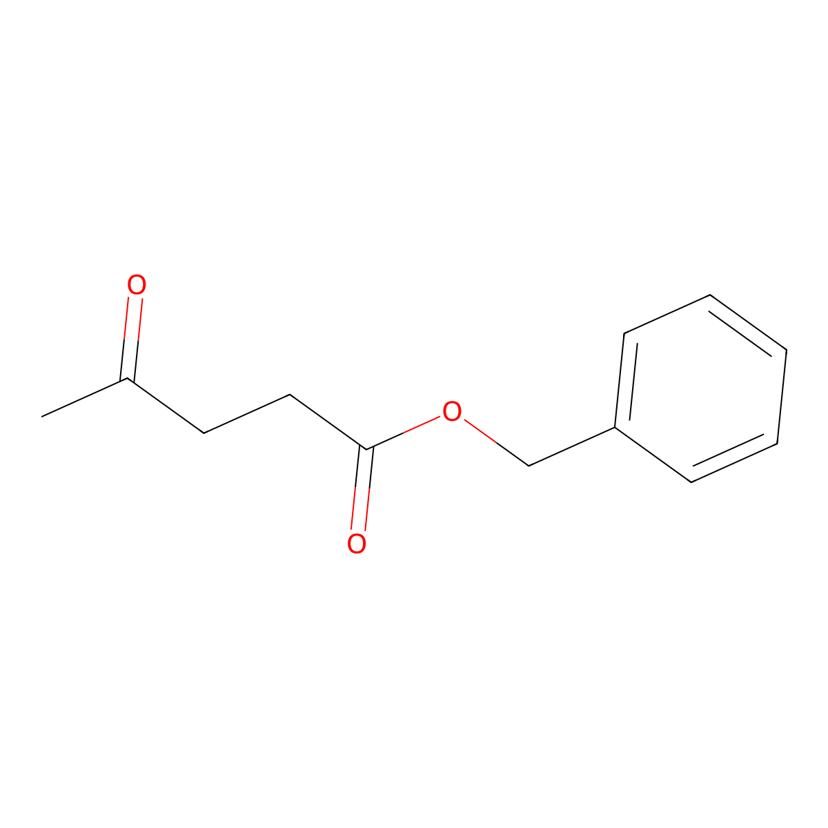 Benzyl levulinate molecular structure, CAS 6939-75-9