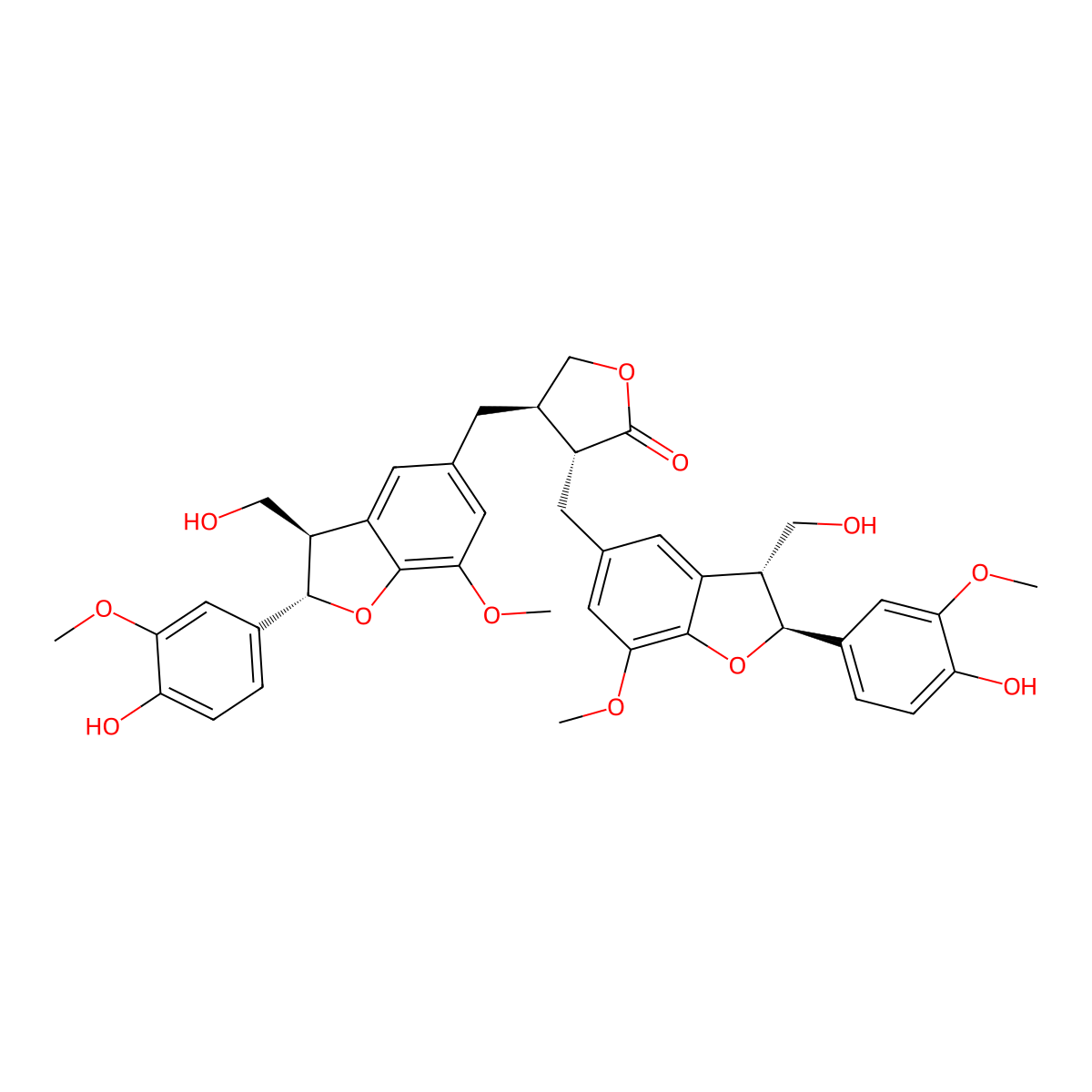 Lappaol F molecular structure, CAS 69394-17-8