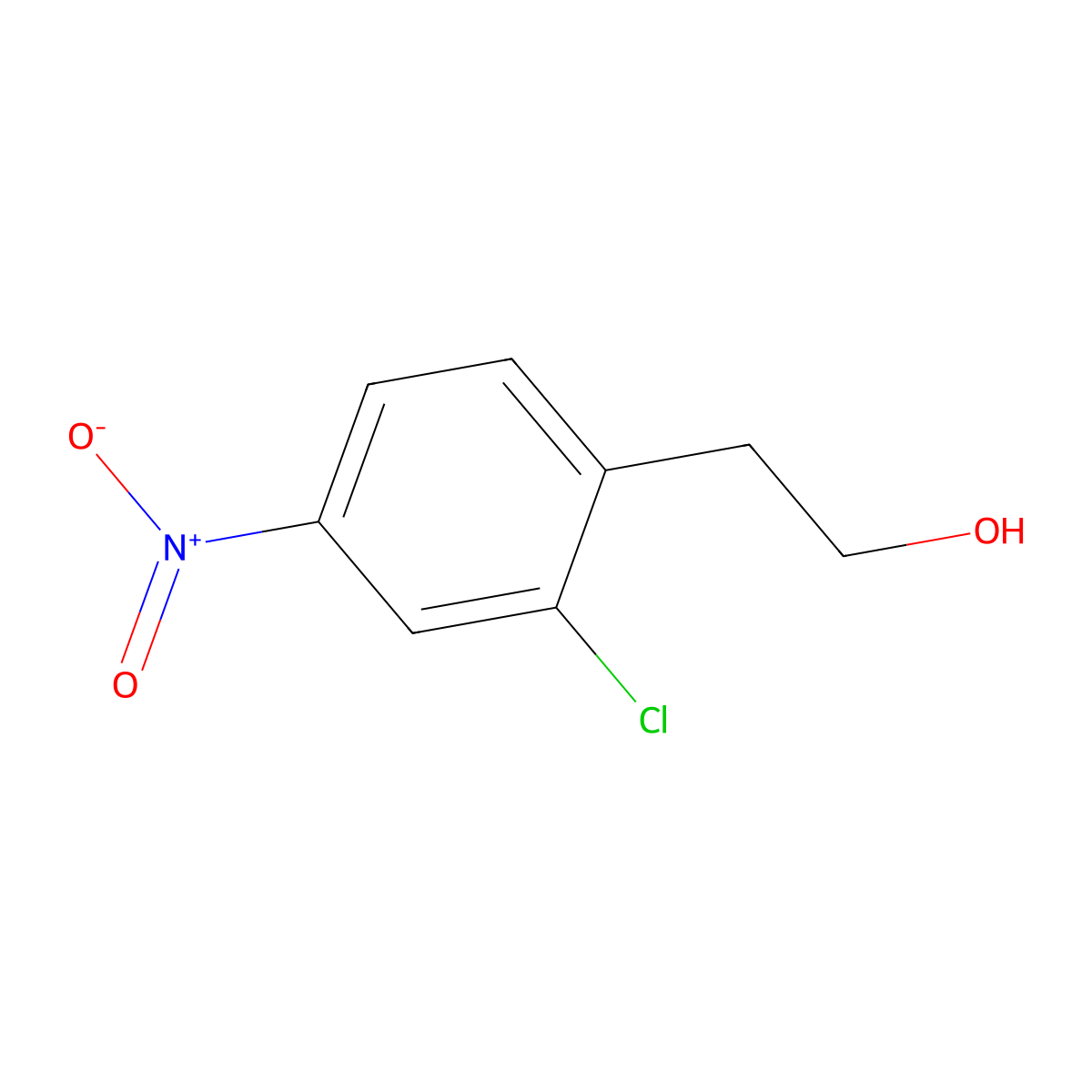 2-(2-Chloro-4-nitrophenyl)ethanol molecular structure, CAS 69395-15-9