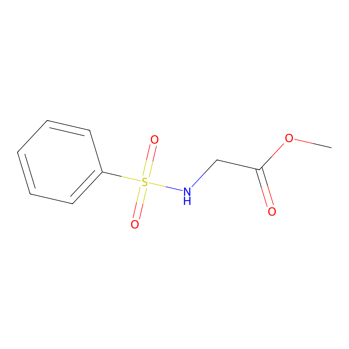 N-(Phenylsulfonyl)glycine Methyl Ester molecular structure, CAS 69398-48-7
