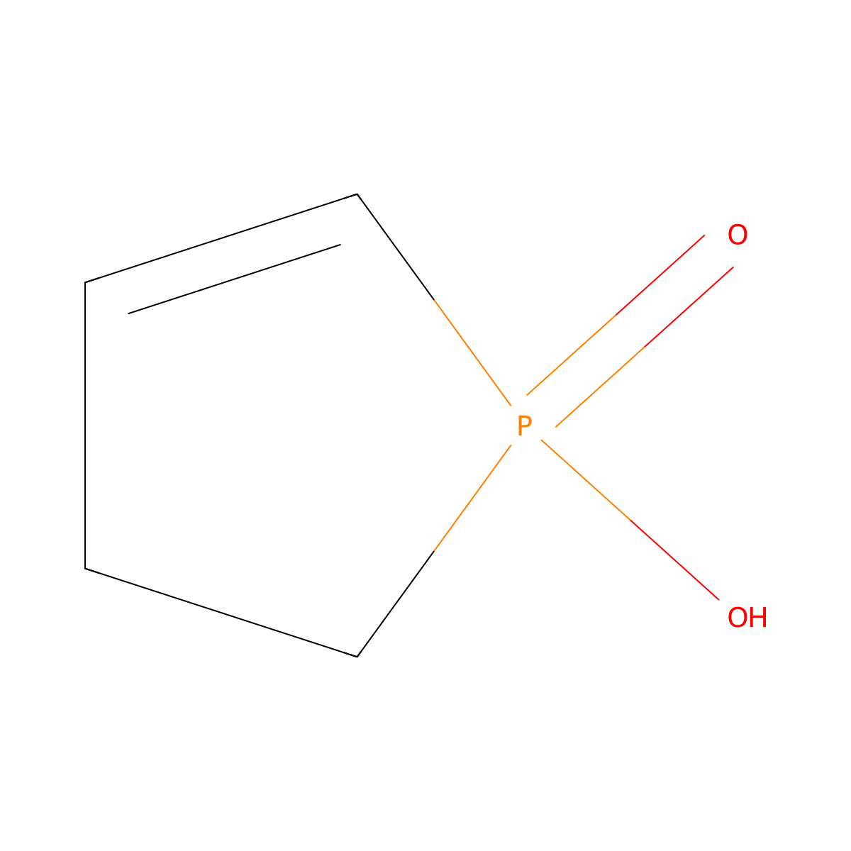 2,3-Dihydro-1-hydroxy-1H-phosphole 1-oxide molecular structure, CAS 694-24-6