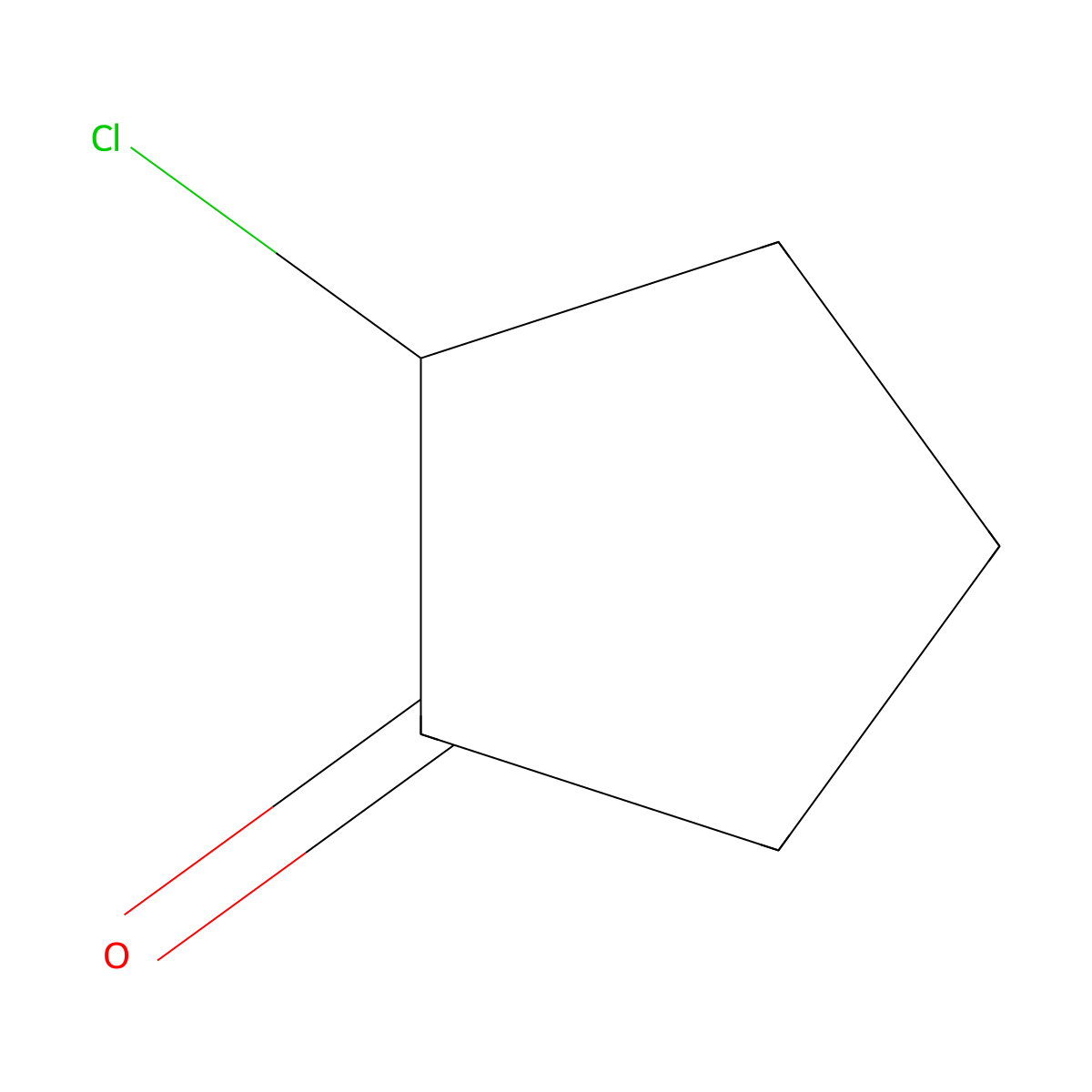 2-Chlorocyclopentanone molecular structure, CAS 694-28-0
