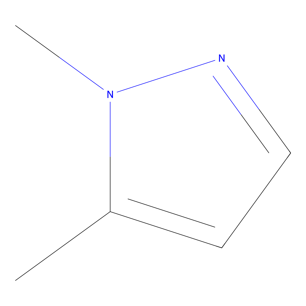 1,5-Dimethylpyrazole molecular structure, CAS 694-31-5