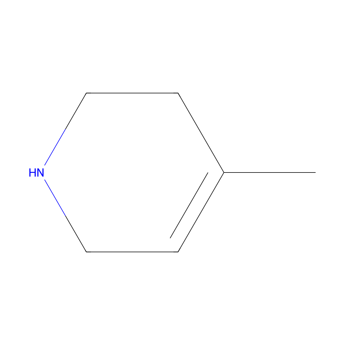 4-Methyl-1,2,3,6-tetrahydropyridine molecular structure, CAS 694-50-8