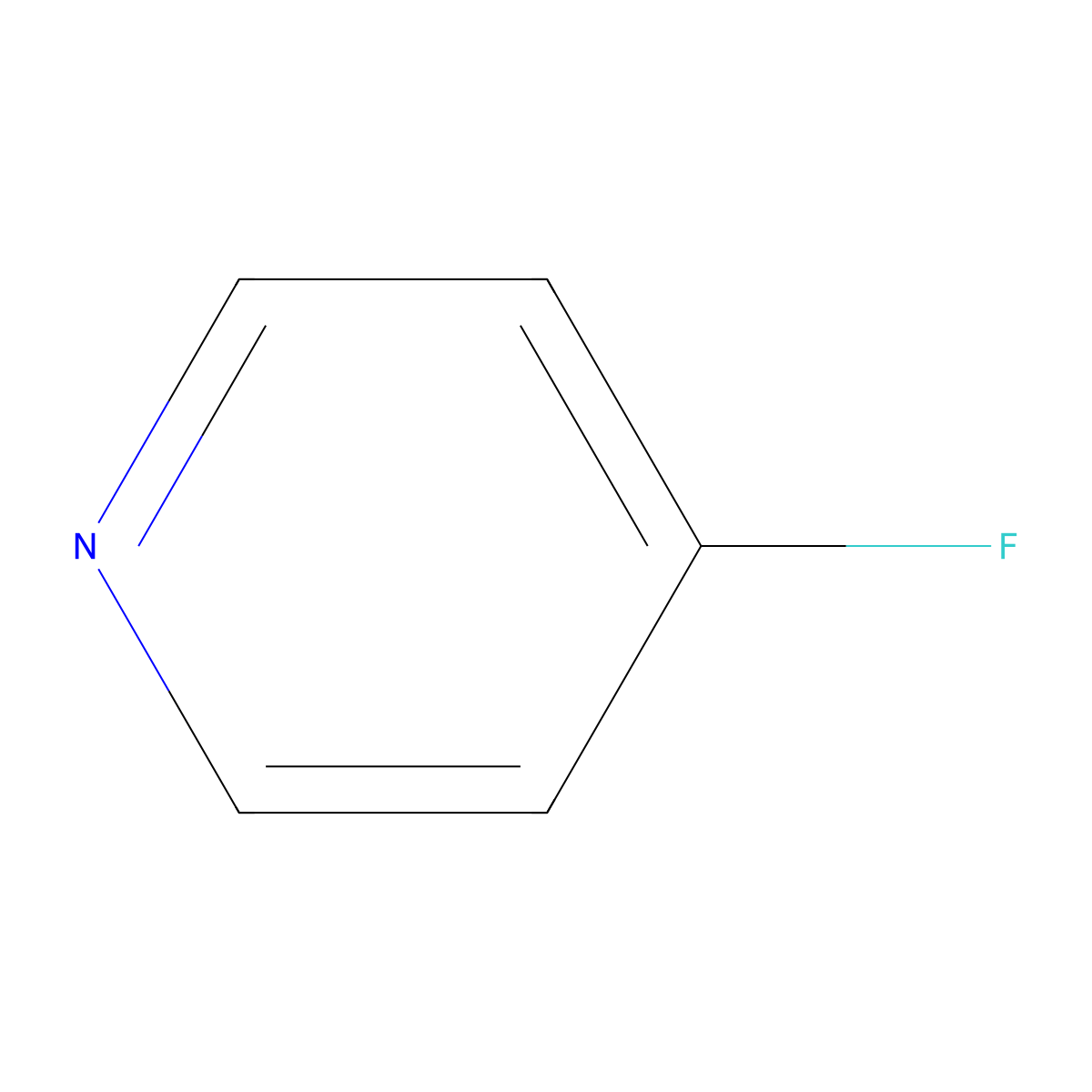 4-Fluoropyridine molecular structure, CAS 694-52-0