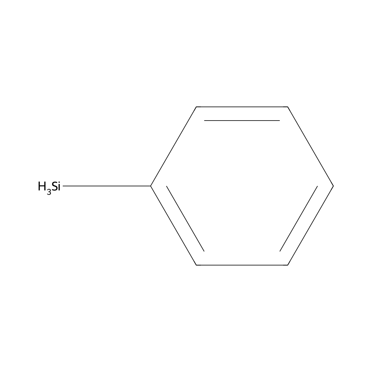 Phenylsilane molecular structure, CAS 694-53-1