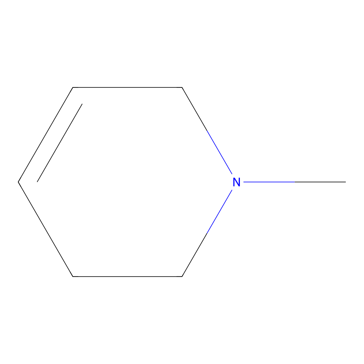 1-Methyl-1,2,3,6-tetrahydropyridine molecular structure, CAS 694-55-3