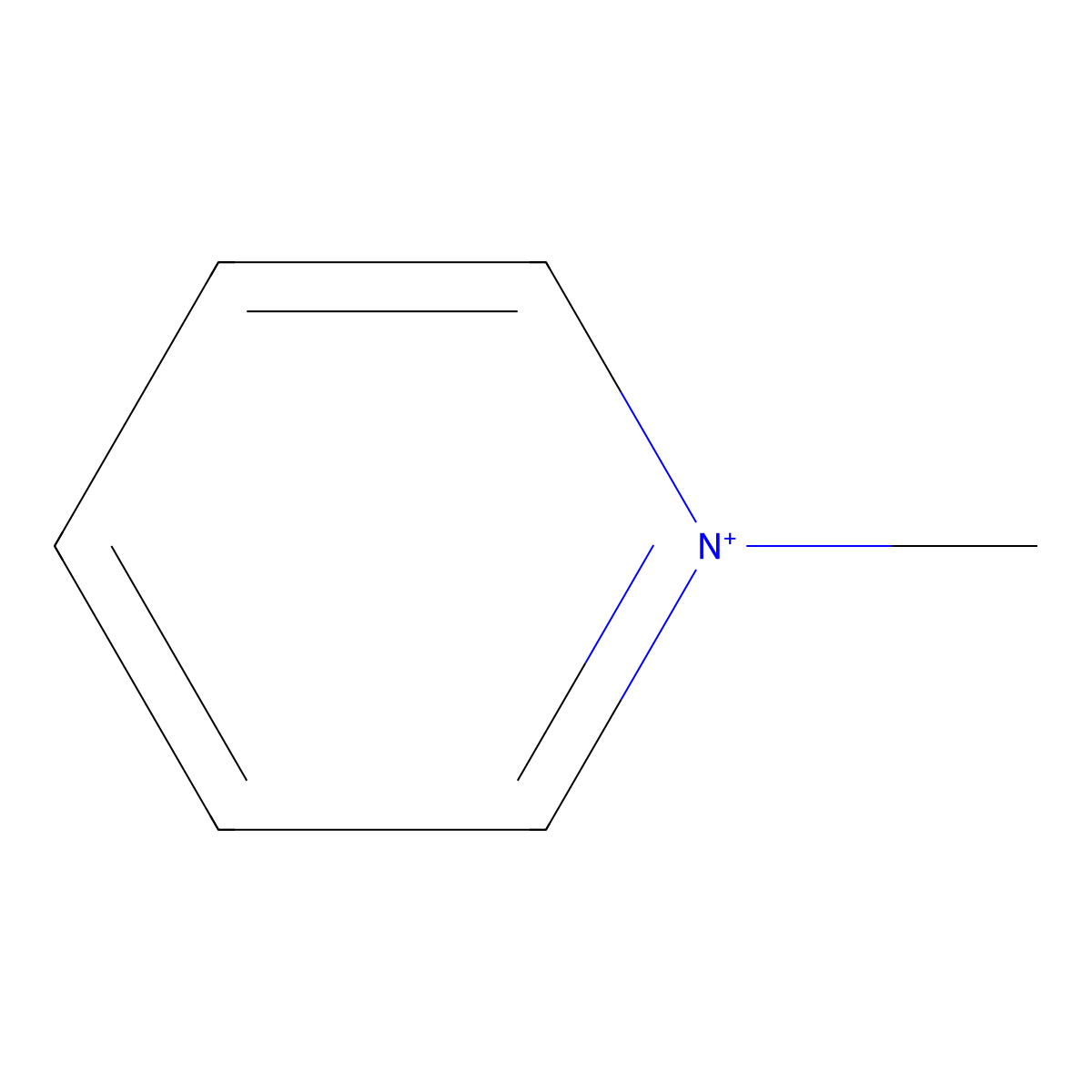 N-Methylpyridinium molecular structure, CAS 694-56-4