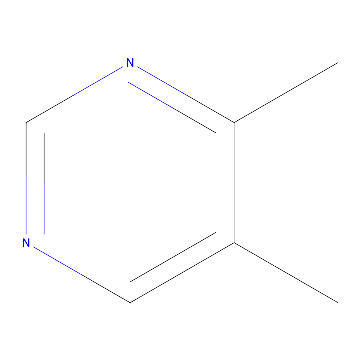 4,5-Dimethylpyrimidine molecular structure, CAS 694-81-5