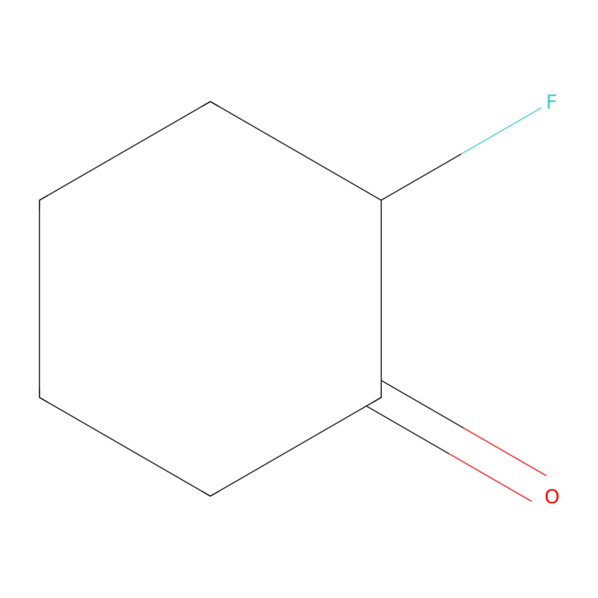 2-Fluorocyclohexanone molecular structure, CAS 694-82-6