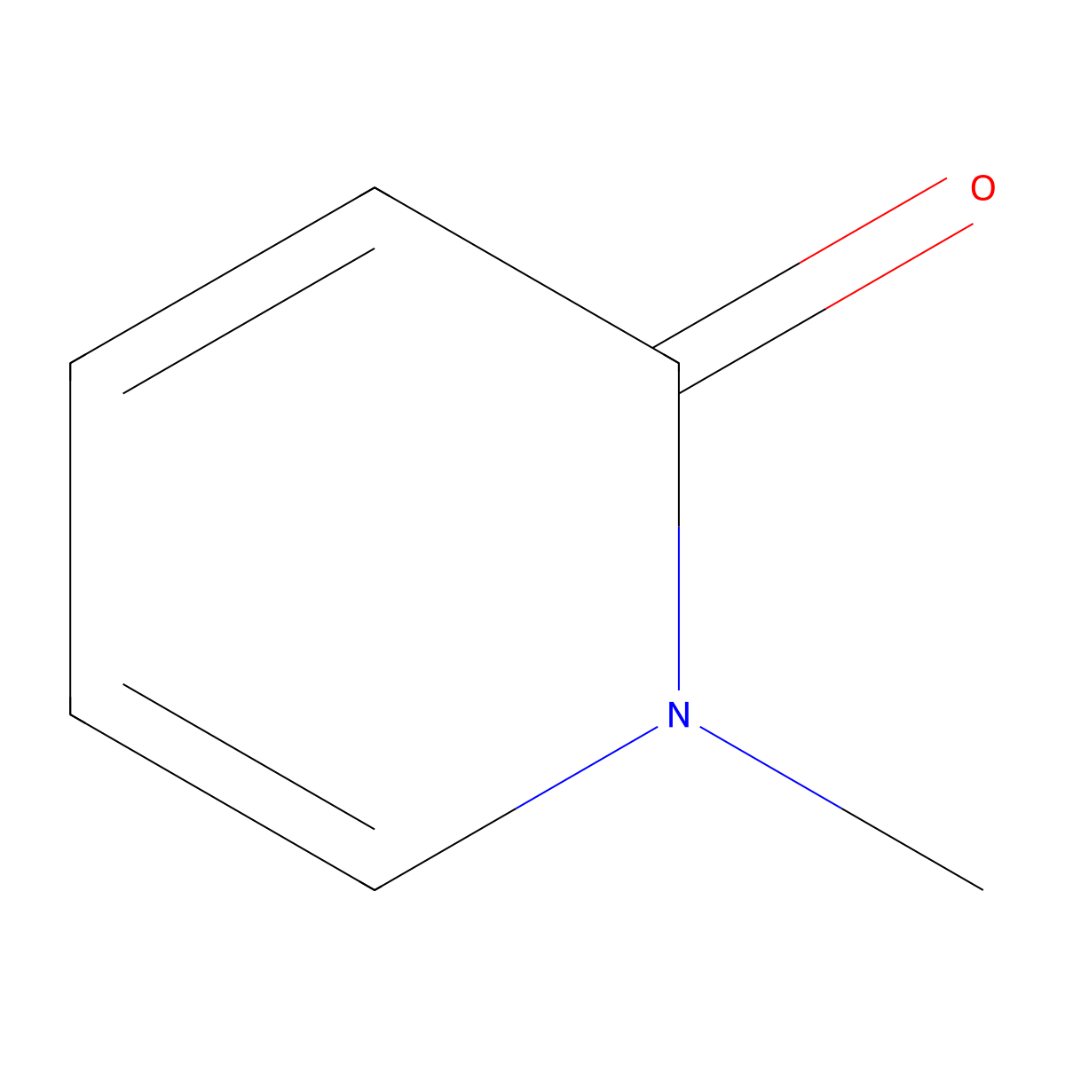 1-Methyl-2(1H)-pyridinone molecular structure, CAS 694-85-9
