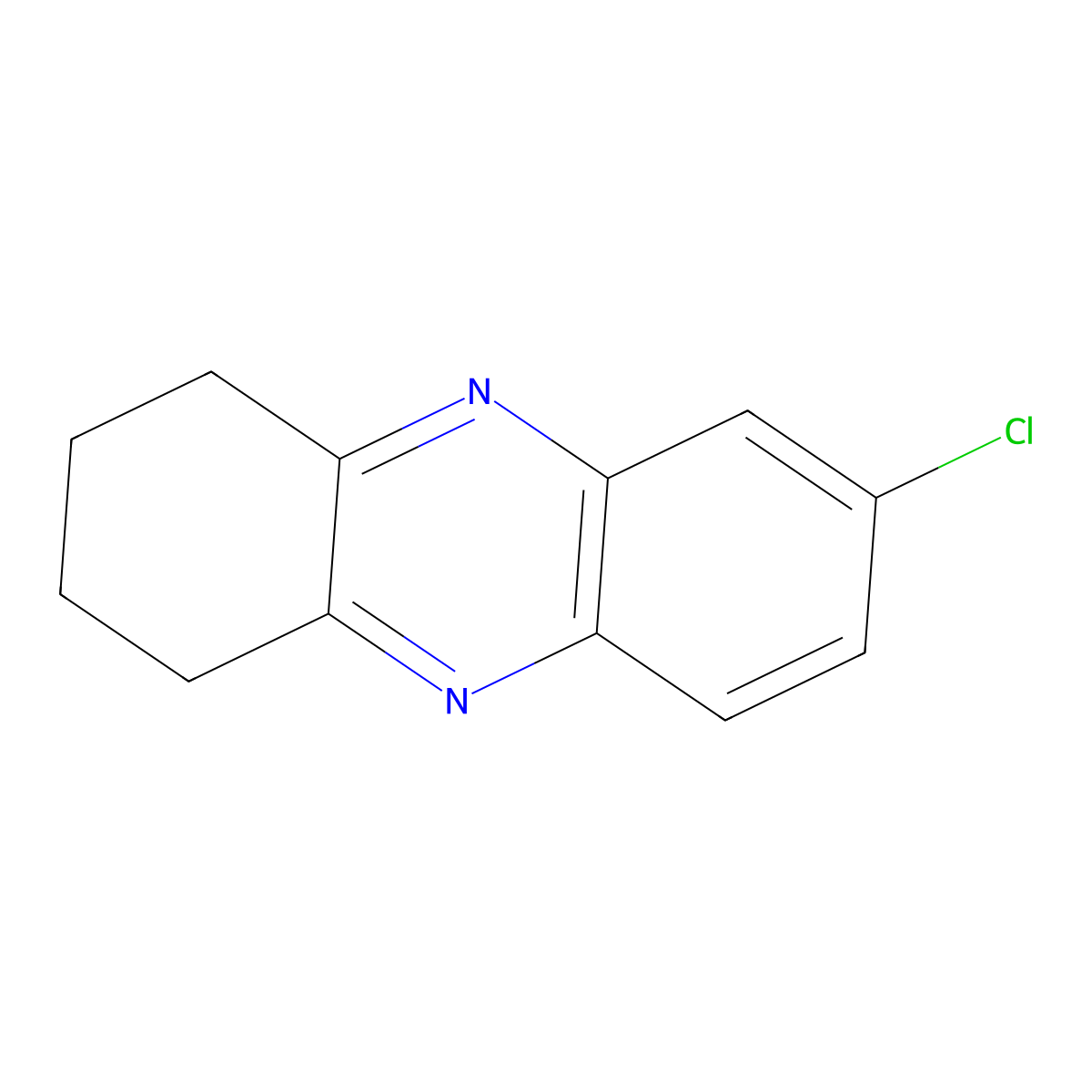 7-Chloro-1,2,3,4-tetrahydrophenazine molecular structure, CAS 6940-10-9
