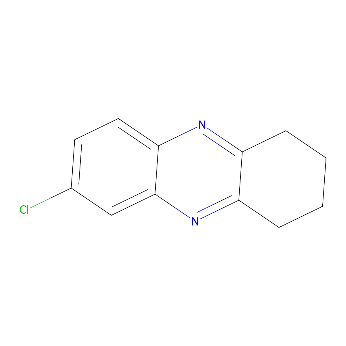 7-Chloro-1,2,3,4-tetrahydrophenazine molecular structure, CAS 6940-10-9