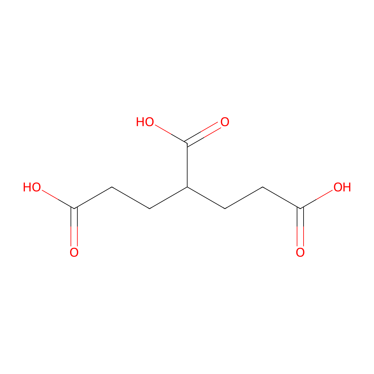Pentane-1,3,5-tricarboxylic acid molecular structure, CAS 6940-58-5