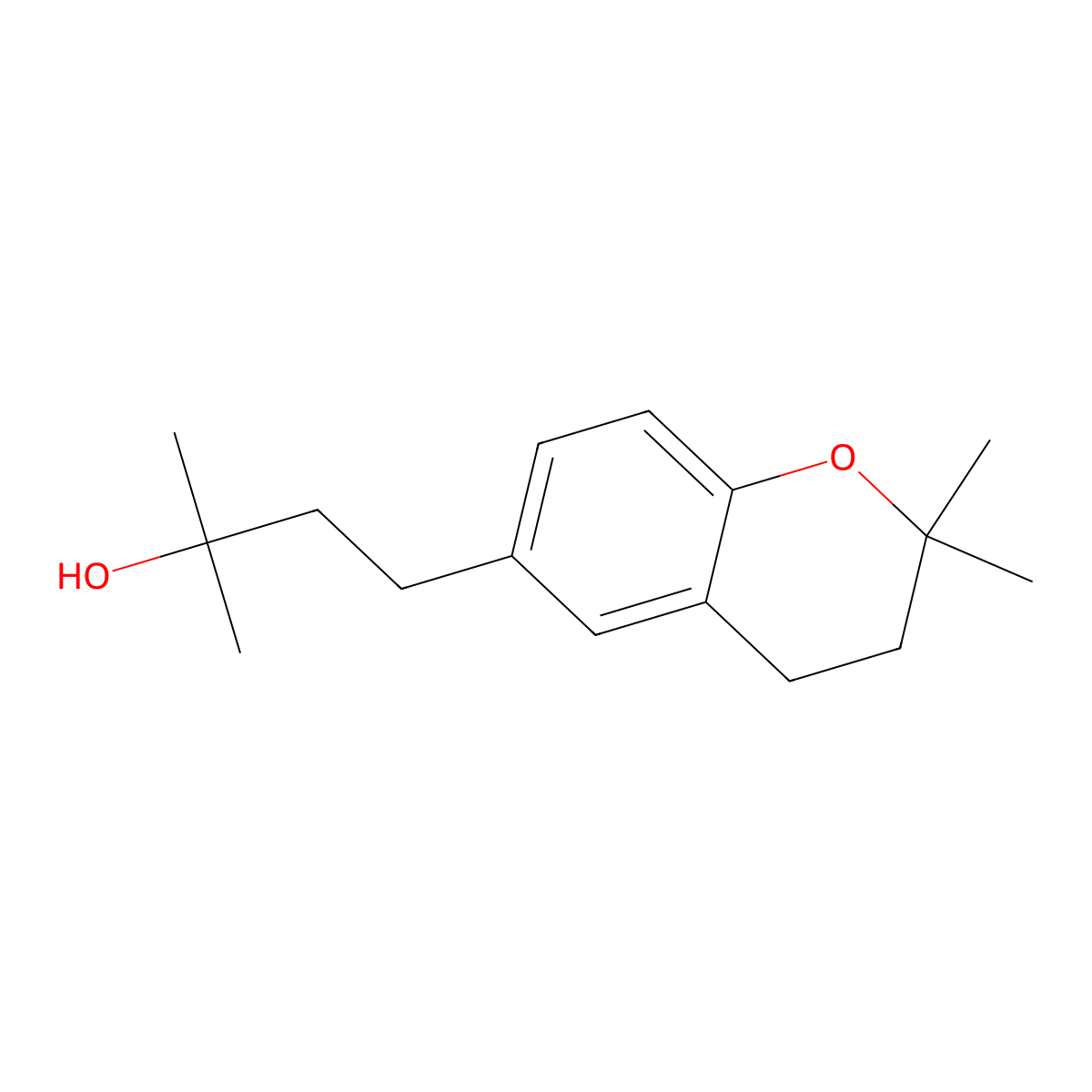 Alpha,alpha,2,2-tetramethyl-6-chromanpropanol molecular structure, CAS 6940-94-9
