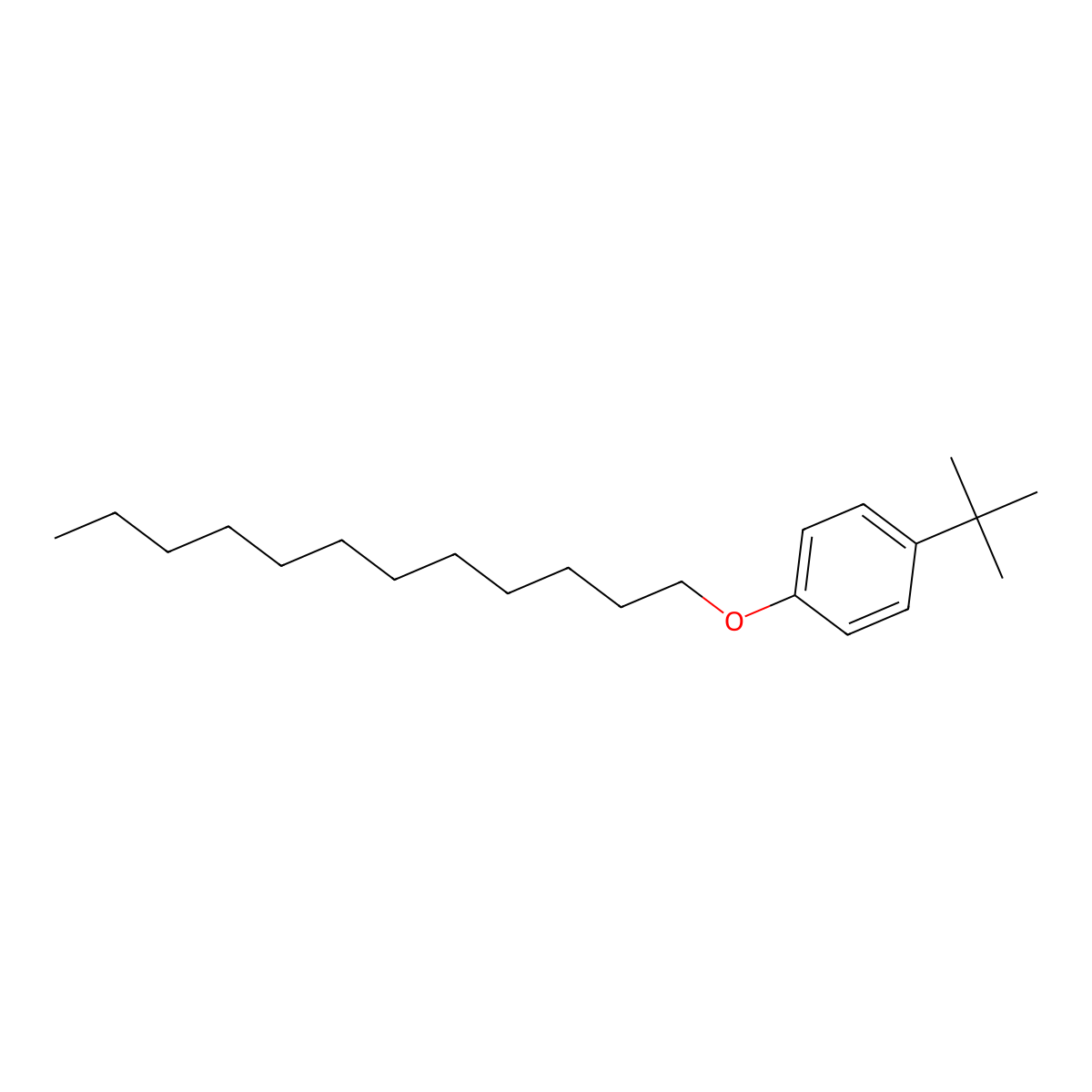 Benzene, 1-tert-butyl-4-dodecyl-oxy- molecular structure, CAS 6940-96-1