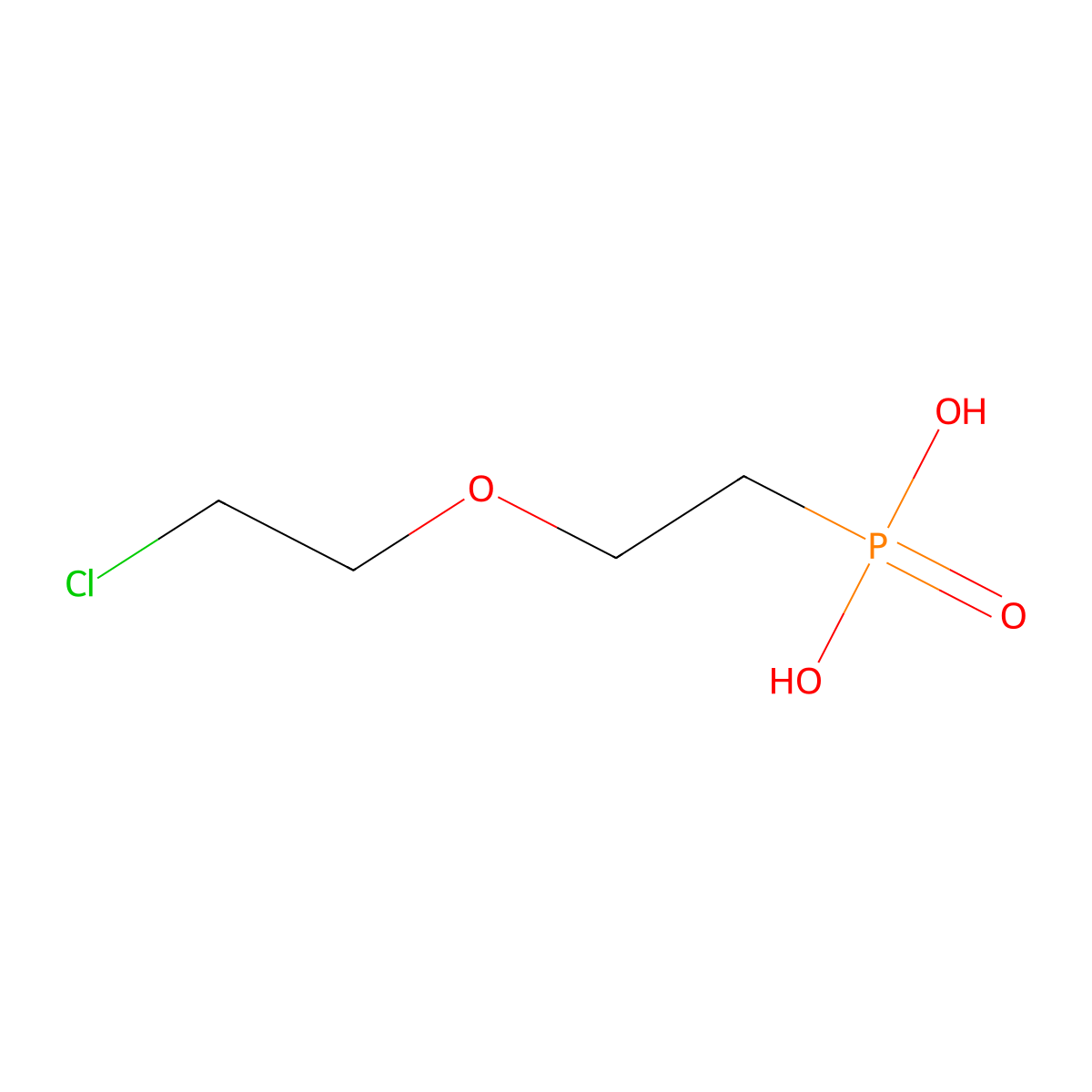 2-(2-Chloroethoxy)ethylphosphonic acid molecular structure, CAS 69404-51-9