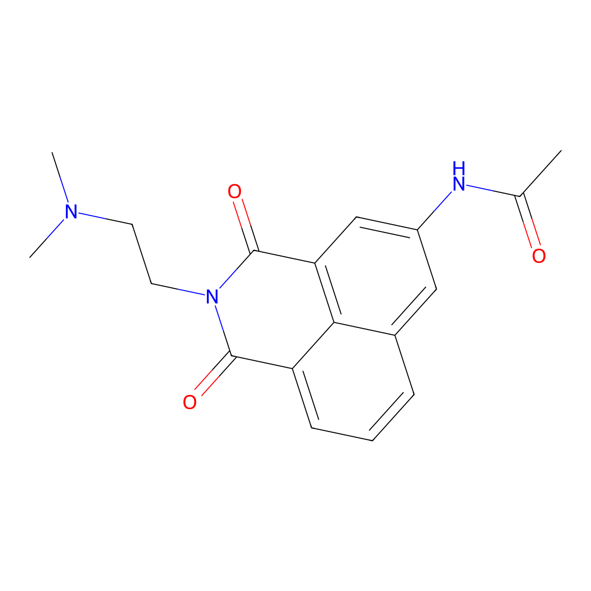 N-Acetyl Amonafide molecular structure, CAS 69409-02-5