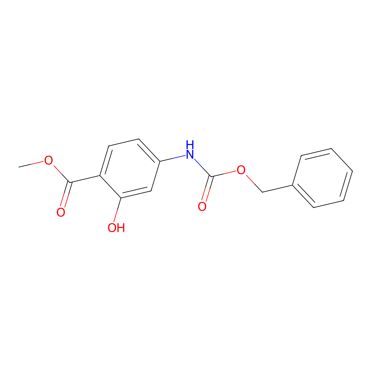Methyl 4-{[(benzyloxy)carbonyl]amino}-2-hydroxybenzoate molecular structure, CAS 6941-08-8