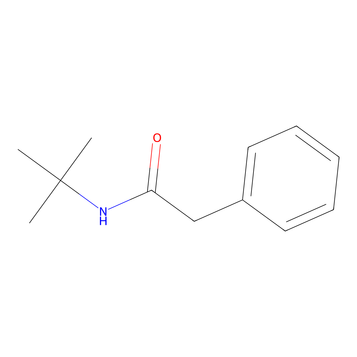 N-tert-butyl-2-phenylacetamide molecular structure, CAS 6941-21-5