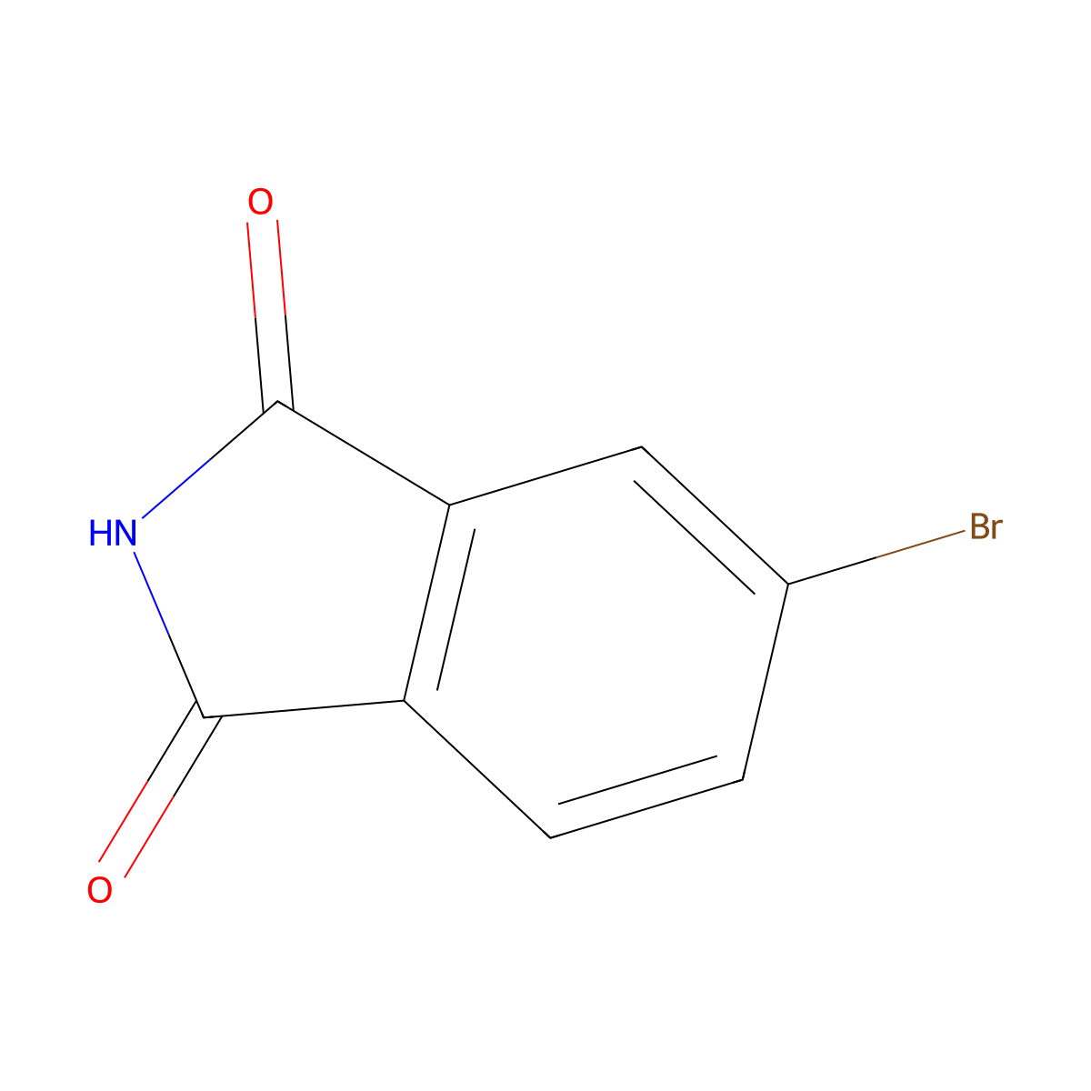 4-Bromophthalimide molecular structure, CAS 6941-75-9