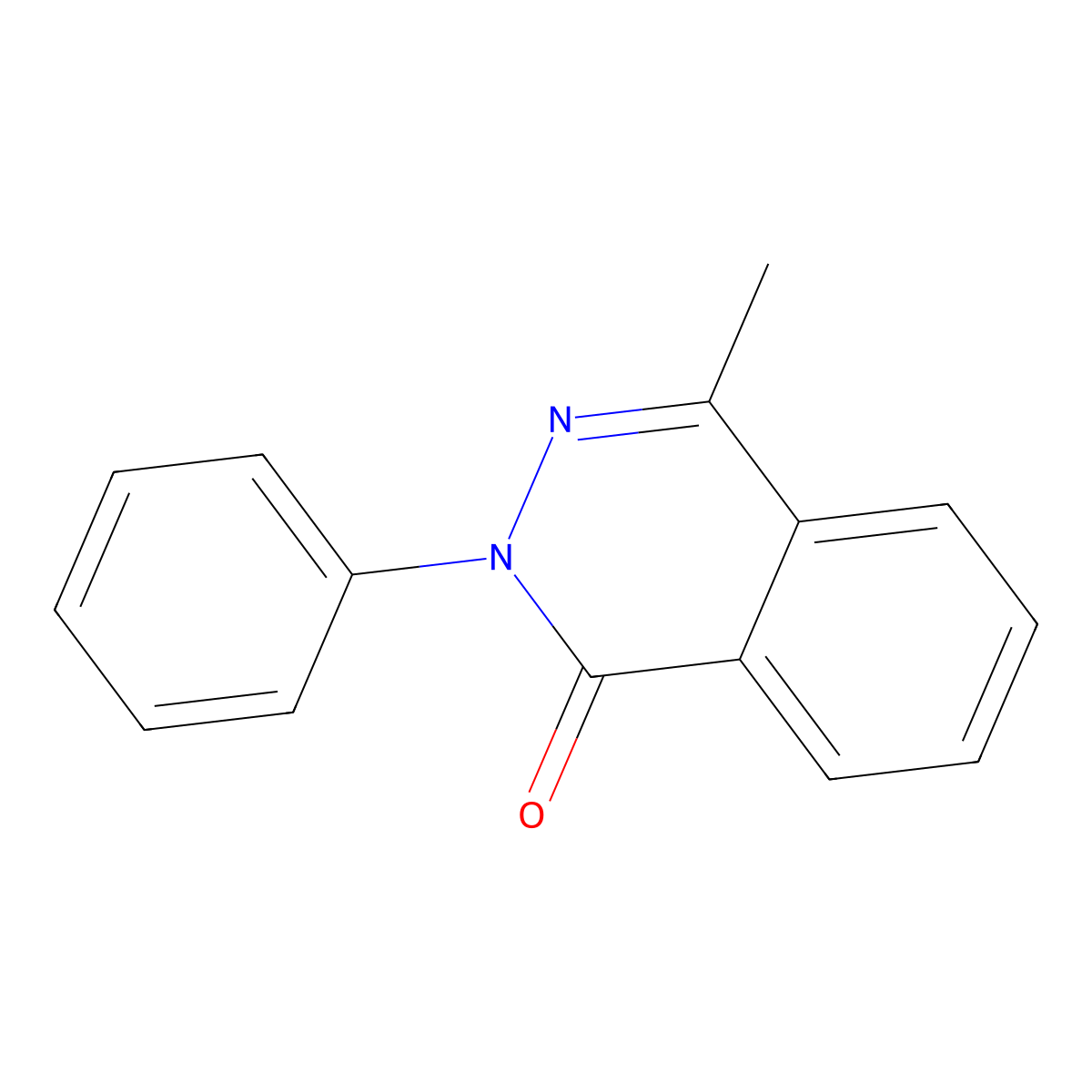 4-Methyl-2-phenyl-2H-phthalazin-1-one molecular structure, CAS 6941-96-4