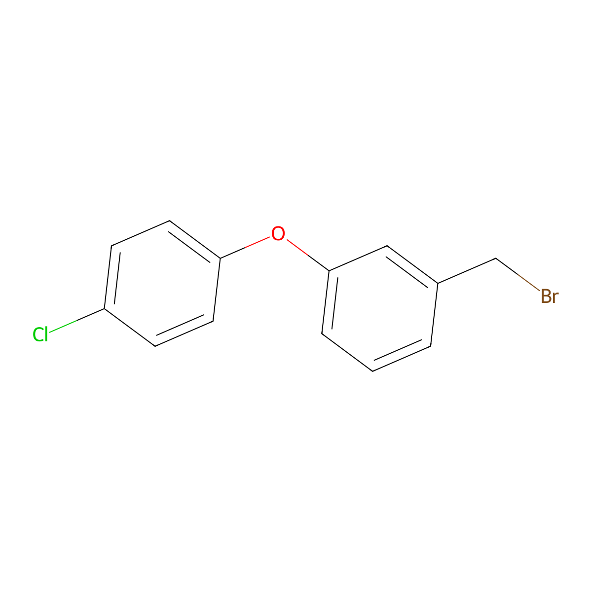 1-(Bromomethyl)-3-(4-chlorophenoxy)benzene molecular structure, CAS 69411-40-1