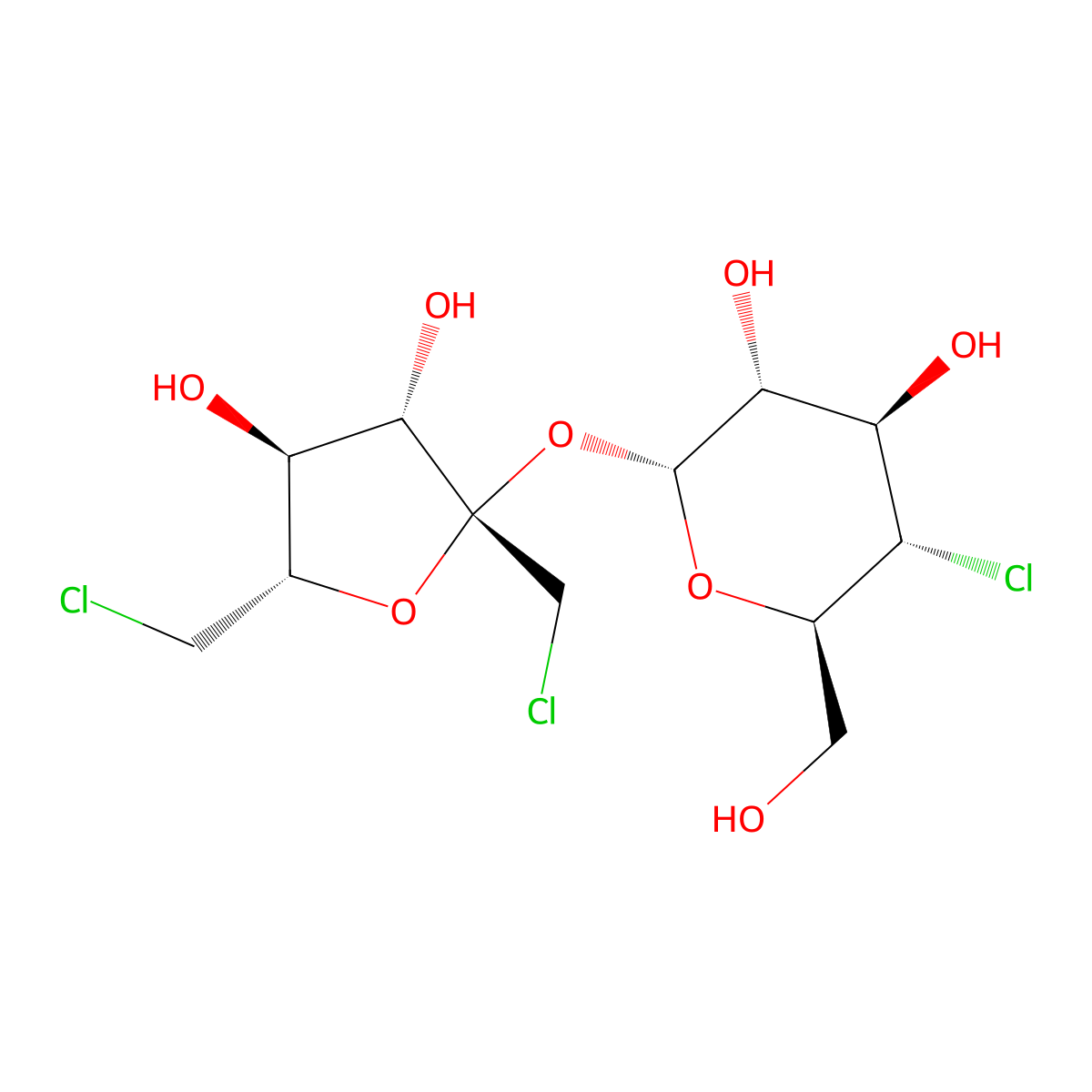 1',4,6'-Trichloro-1',4,6'-trideoxysucrose molecular structure, CAS 69414-04-6