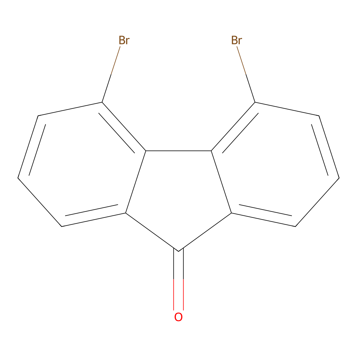 4,5-Dibromo-9H-fluoren-9-one molecular structure, CAS 69414-97-7