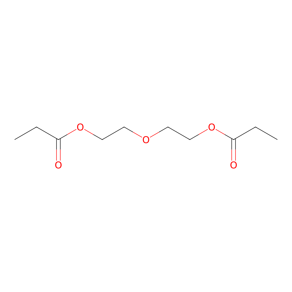 Ethanol, 2,2'-oxybis-, 1,1'-dipropanoate molecular structure, CAS 6942-59-2