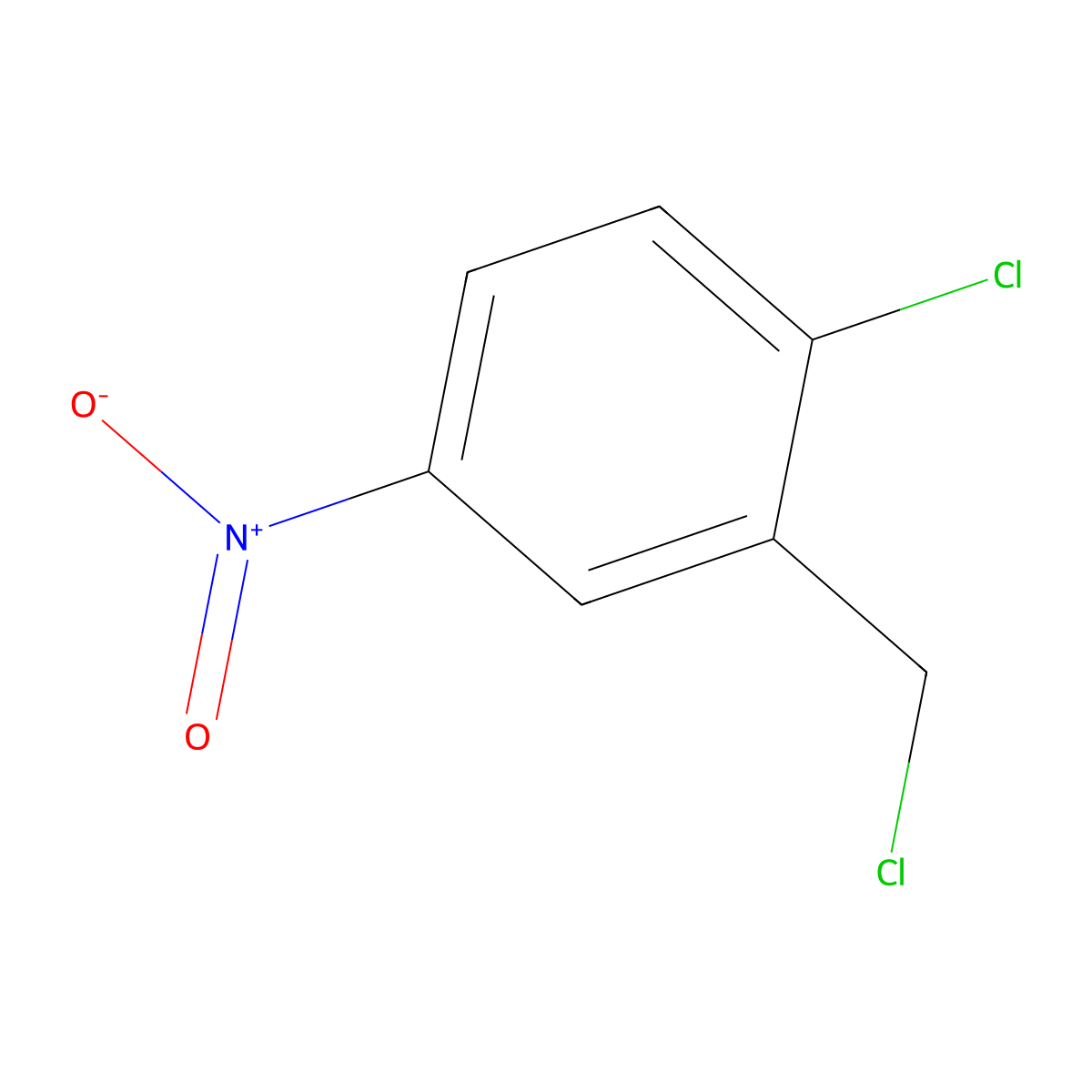 1-Chloro-2-(chloromethyl)-4-nitrobenzene molecular structure, CAS 69422-57-7