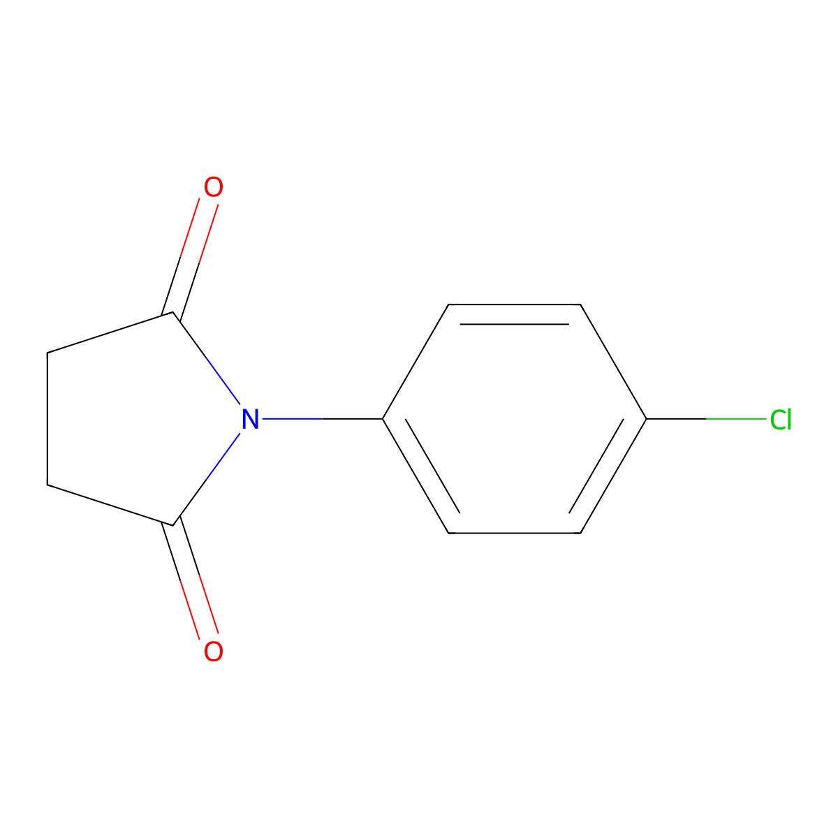 N-(p-Chlorophenyl)succinimide molecular structure, CAS 6943-00-6